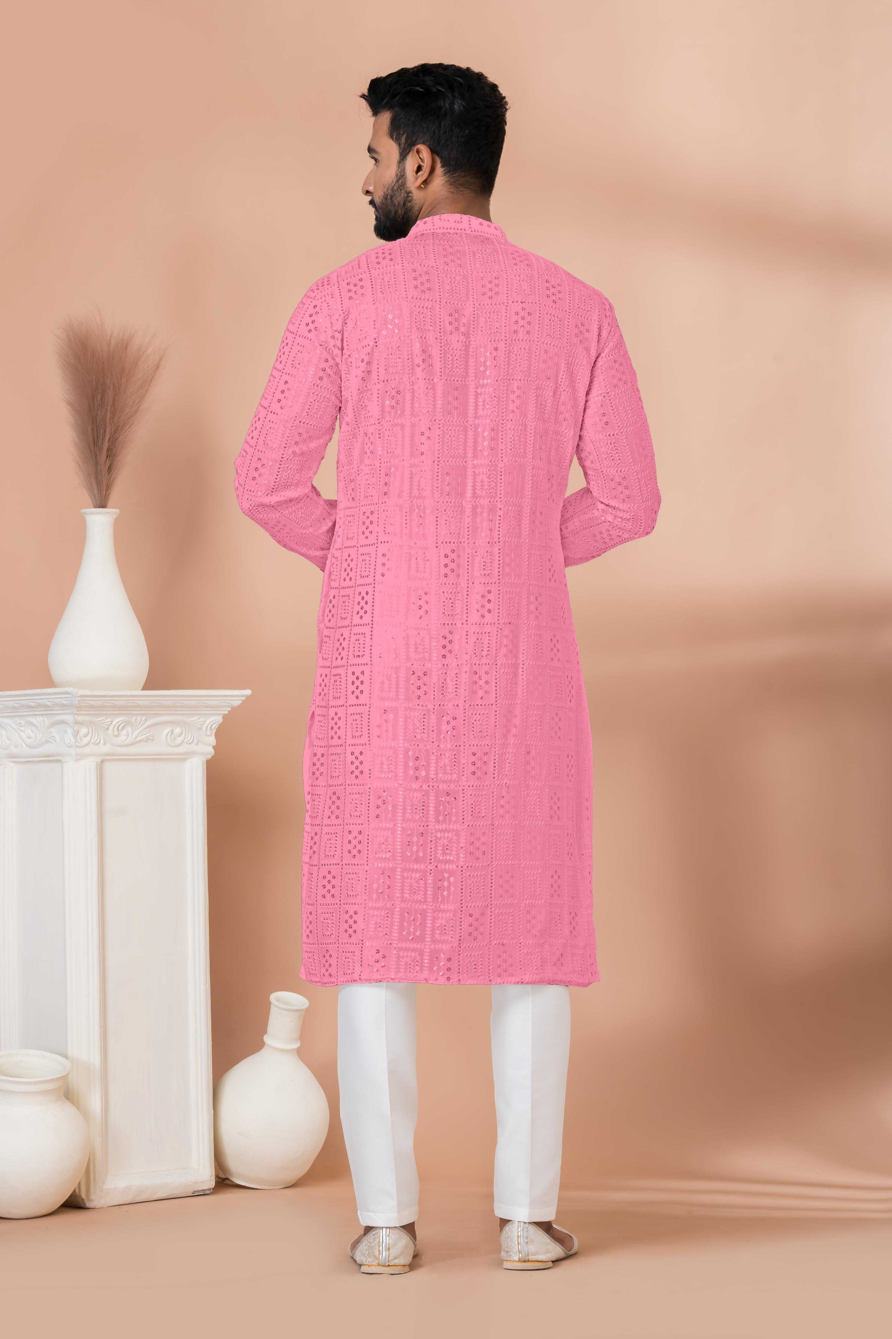 Ynf Georgette RIN223 3311F-B Mens Wear Wholesale Mens Kurtas Mens Kurta Pyjama Men Wedding kurta Manufacturer