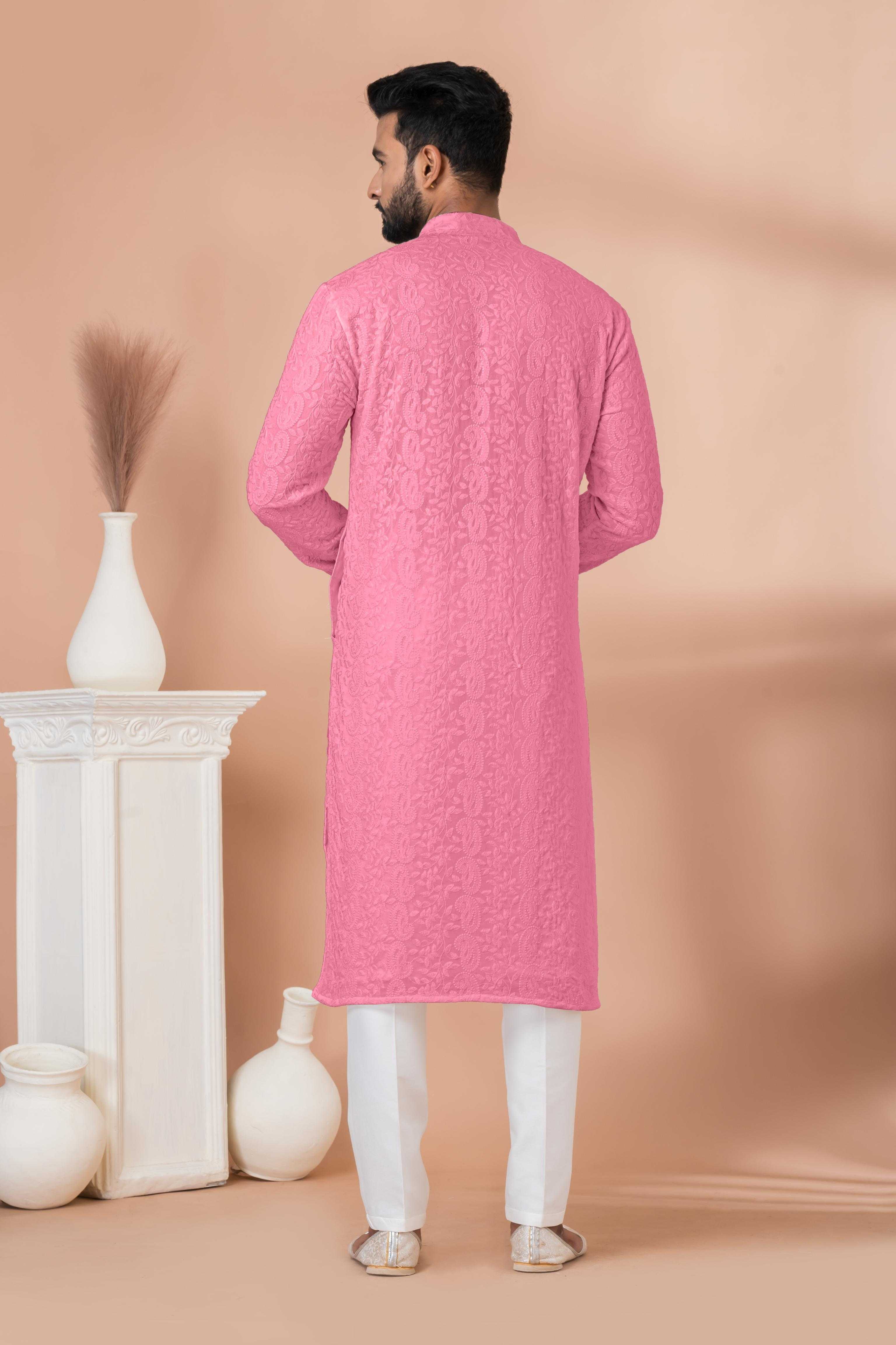Ynf Georgette RIN223 3313F-B Mens Wear Wholesale Mens Kurtas Mens Kurta Pyjama Men Wedding kurta Manufacturer
