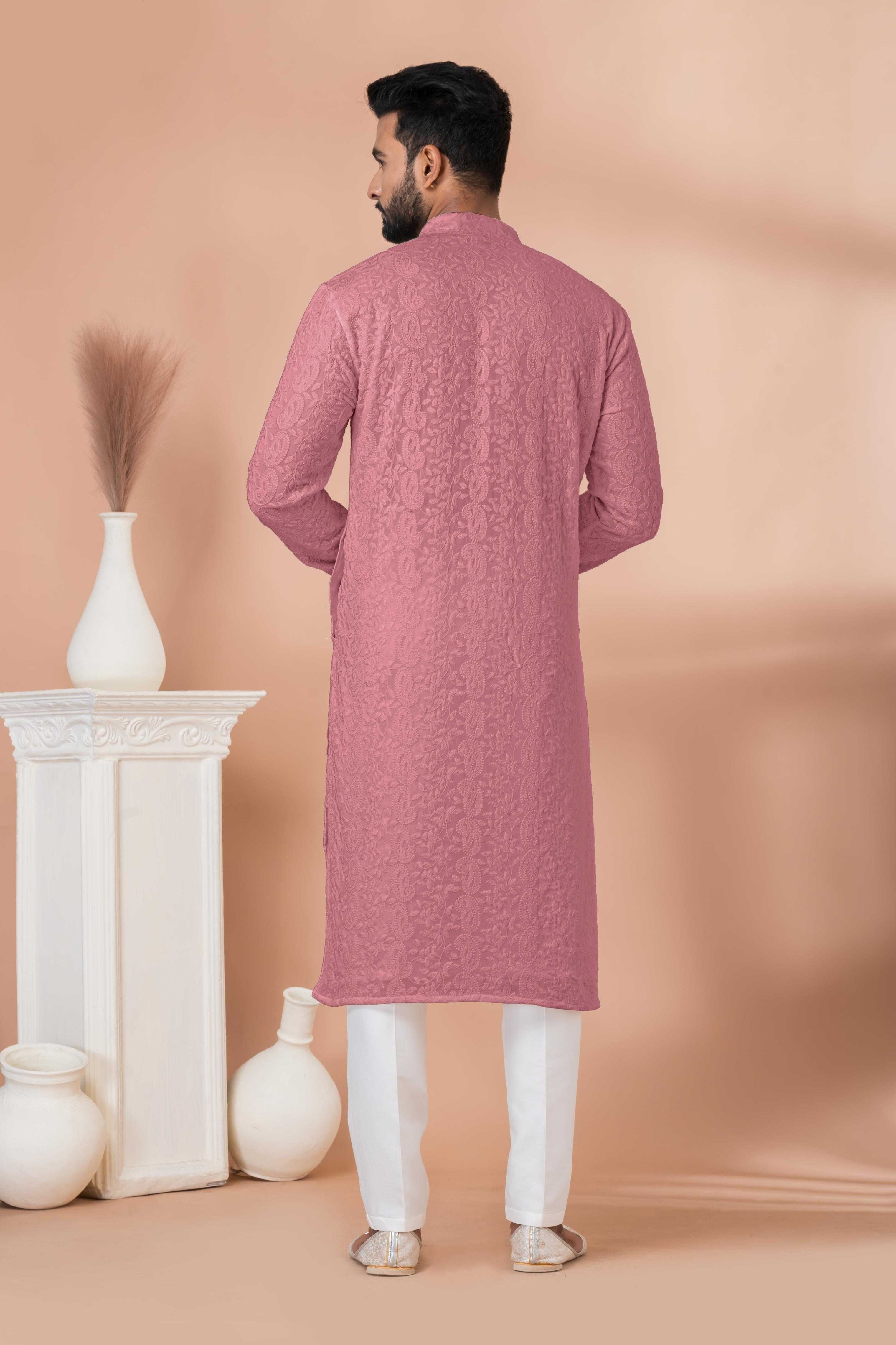 Ynf Georgette RIN223 3313P-A Mens Wear Wholesale Mens Kurtas Mens Kurta Pyjama Men Wedding kurta Manufacturer