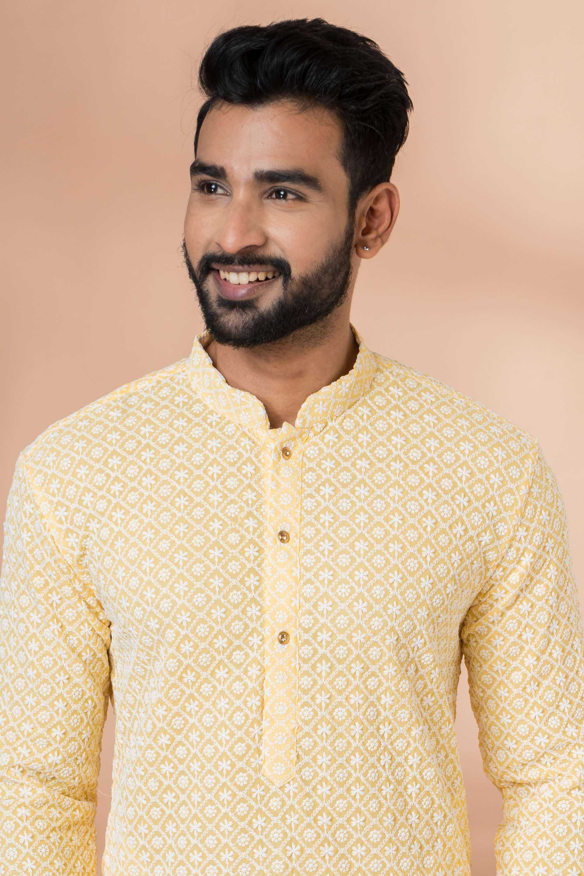 Ynf Georgette RIN223 3429B Mens Wear Wholesale Mens Kurtas Mens Kurta Pyjama Men Wedding kurta Manufacturer