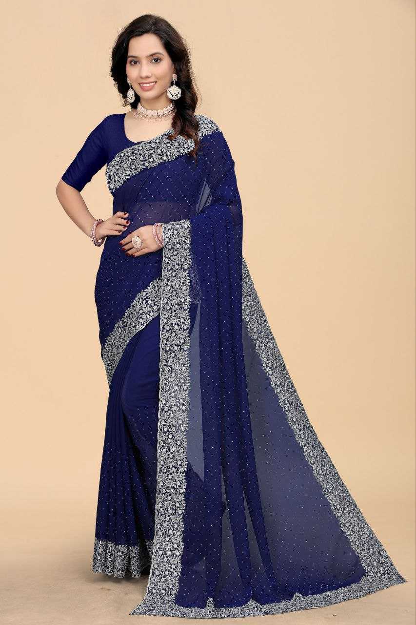 Ynf Georgette RIN226 DESIGN Sarees Wholesale Party Wear Sarees Fancy Sarees Manufacturer