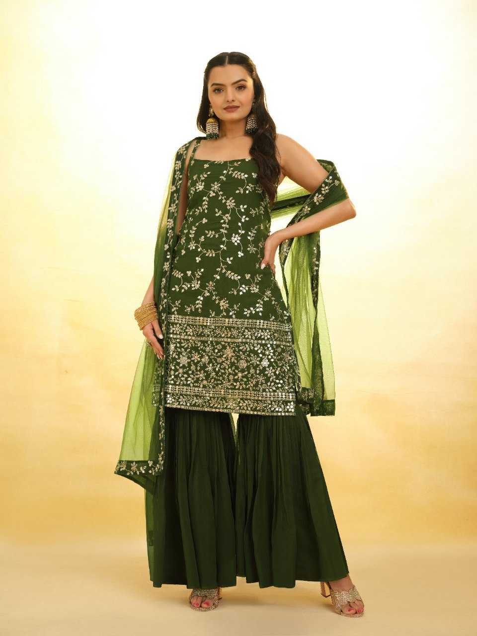 Ynf Georgette RIN228 293 Suits & Dresses Wholesale Ladies Suits Sharara Salwar Suits Embroidery Suits Party Wear Dresses Manufacturer