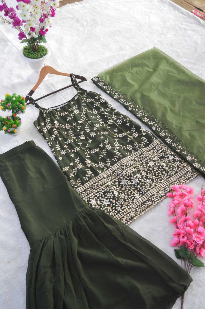 Ynf Georgette RIN228 293 Suits & Dresses Wholesale Ladies Suits Sharara Salwar Suits Embroidery Suits Party Wear Dresses Manufacturer
