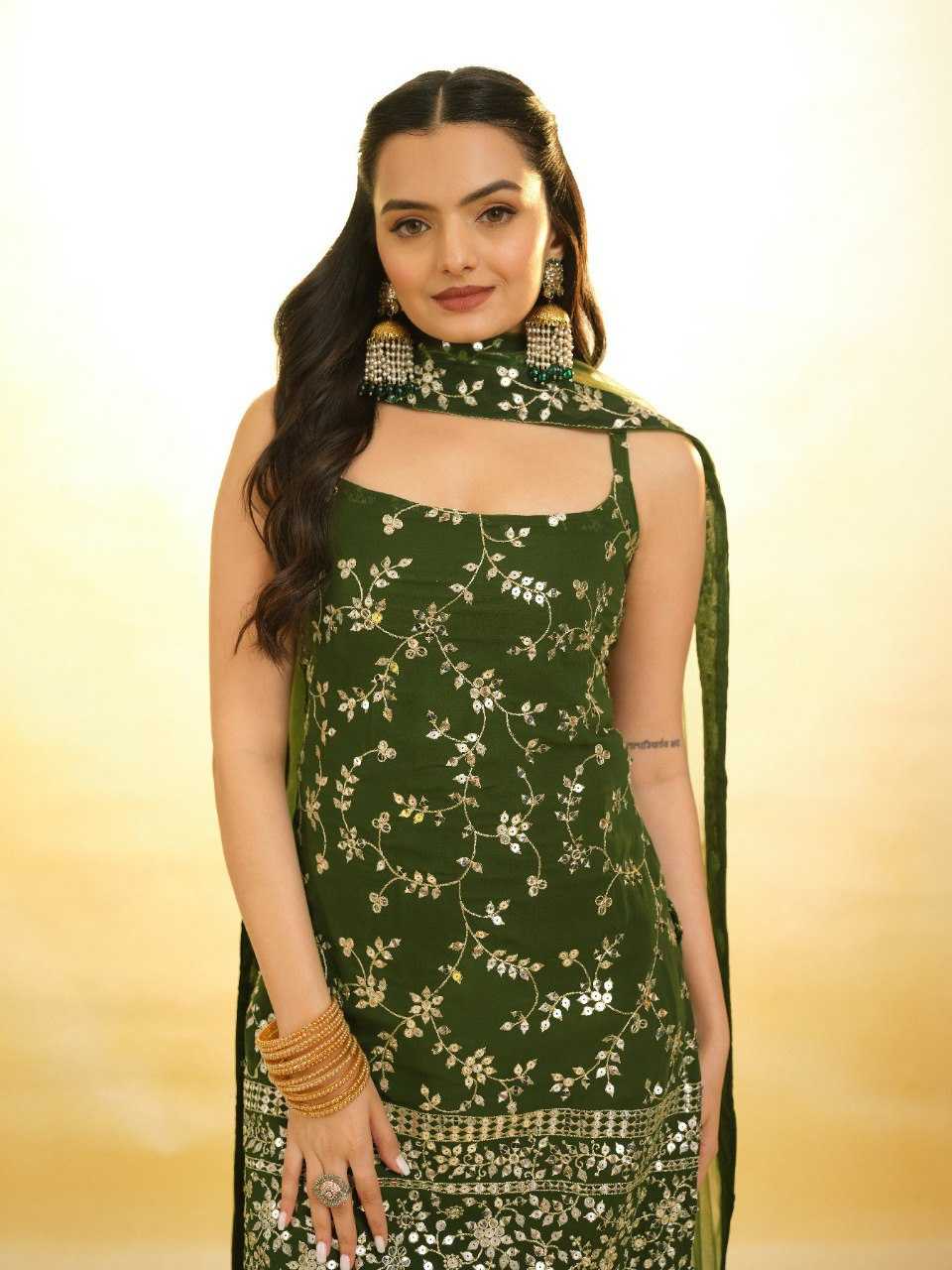 Ynf Georgette RIN228 293 Suits & Dresses Wholesale Ladies Suits Sharara Salwar Suits Embroidery Suits Party Wear Dresses Manufacturer