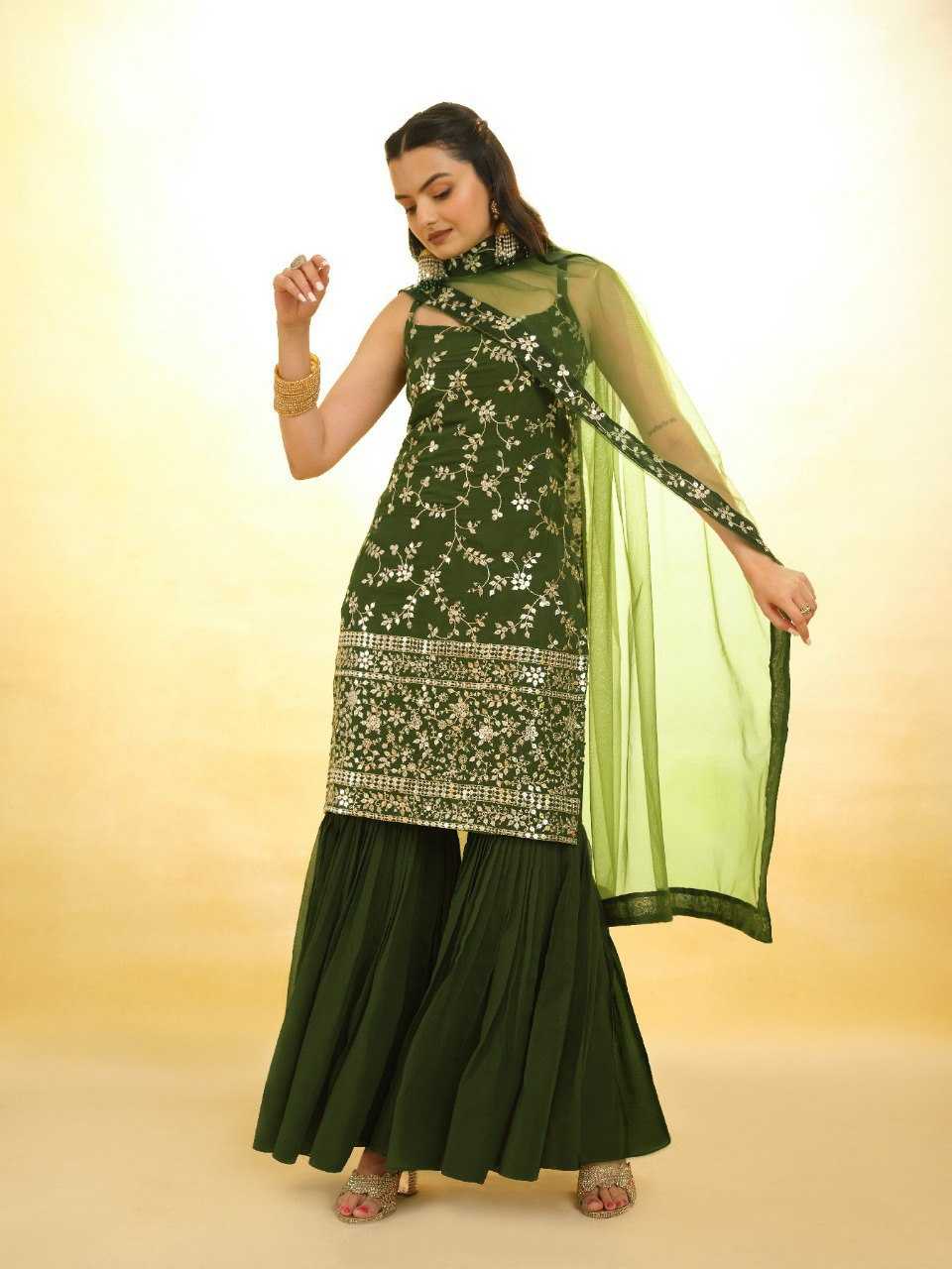 Ynf Georgette RIN228 293 Suits & Dresses Wholesale Ladies Suits Sharara Salwar Suits Embroidery Suits Party Wear Dresses Manufacturer