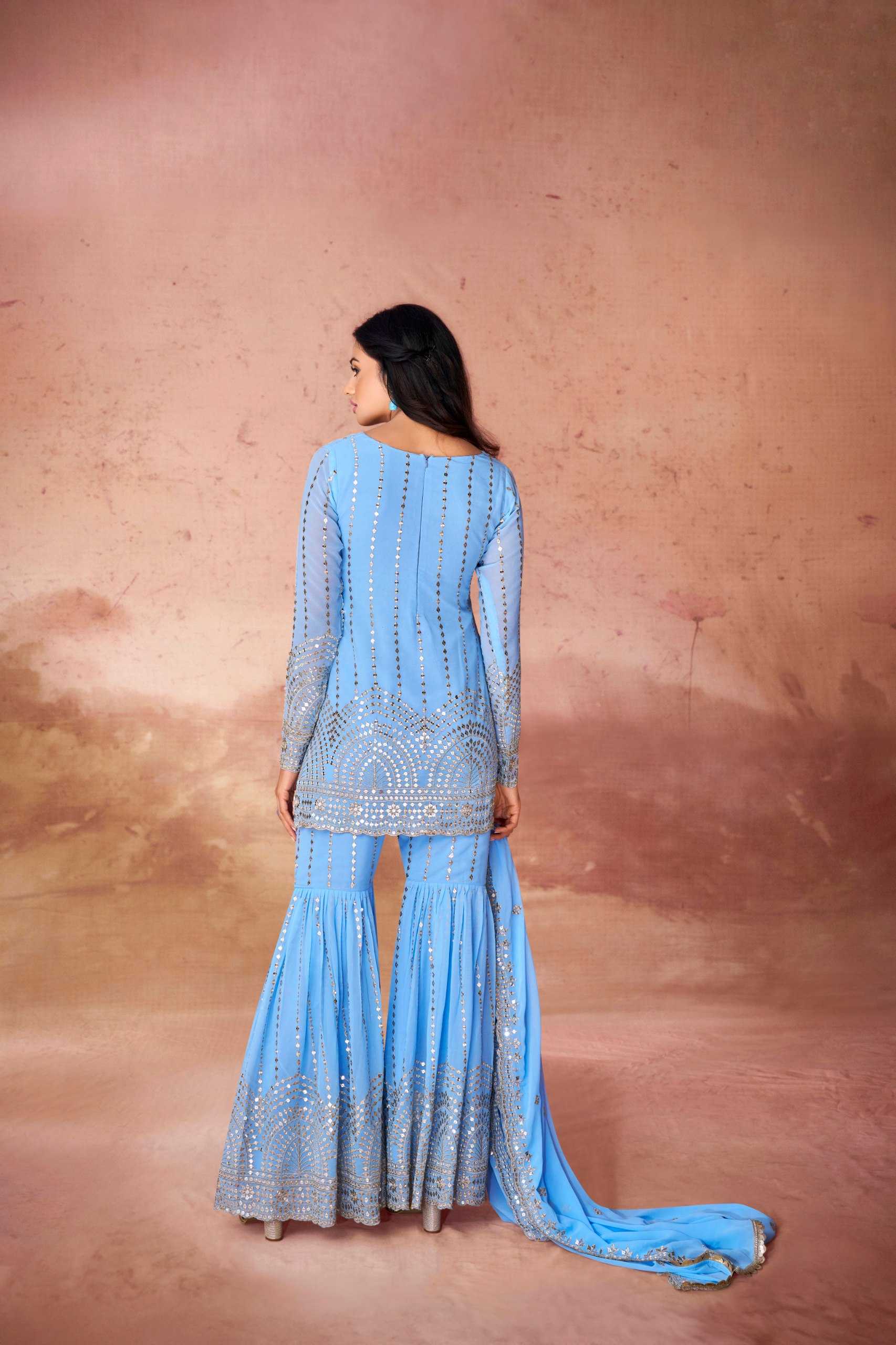 Ynf Georgette RIN228 314 Suits & Dresses Wholesale Ladies Suits Sharara Salwar Suits Embroidery Suits Wedding guest dresses Manufacturer