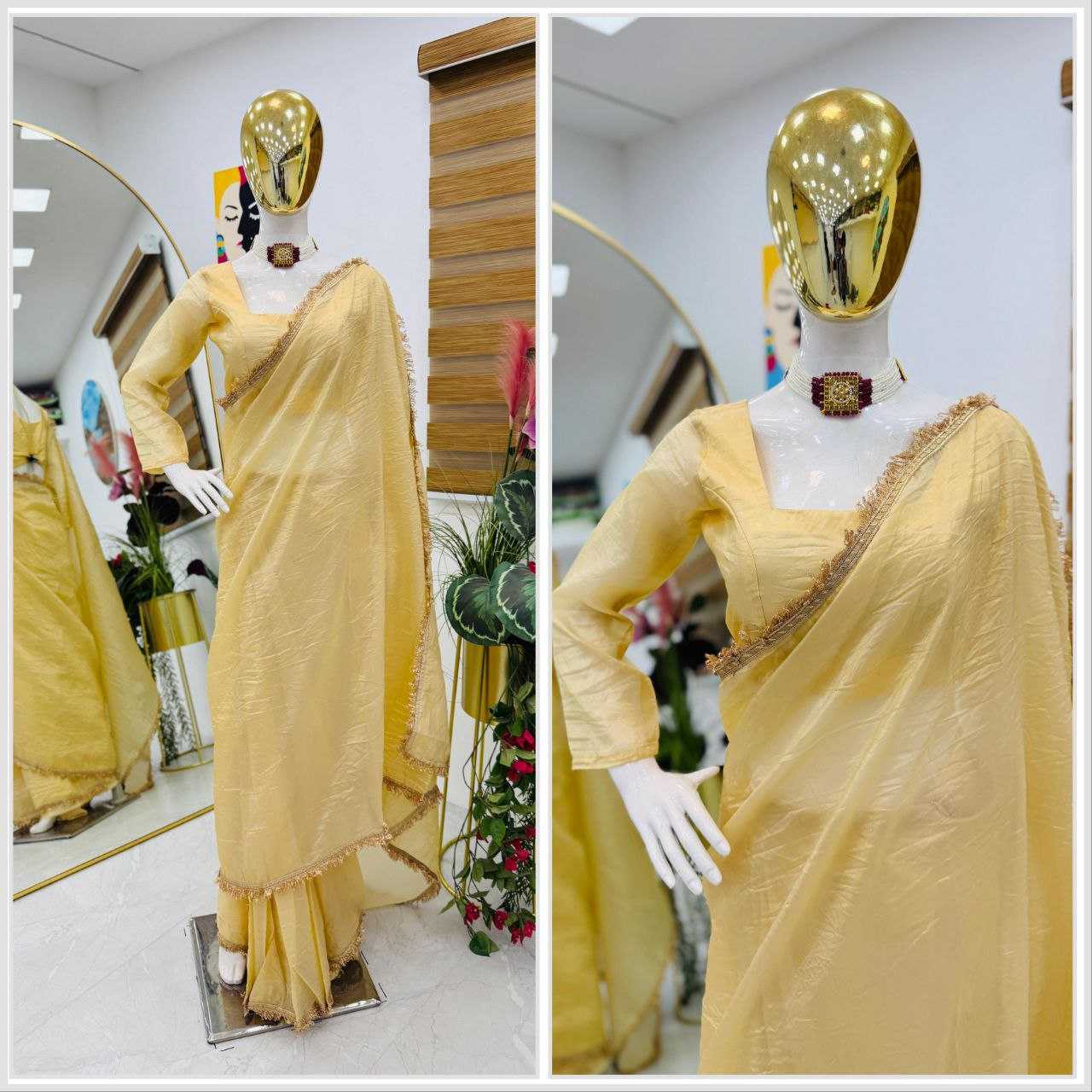 Ynf Gold Plated KESH158 10094 Sarees Wedding Collections Festive Collections Wholesale Designer Sarees Party Wear Sarees Sarees With Blouse Manufacturer