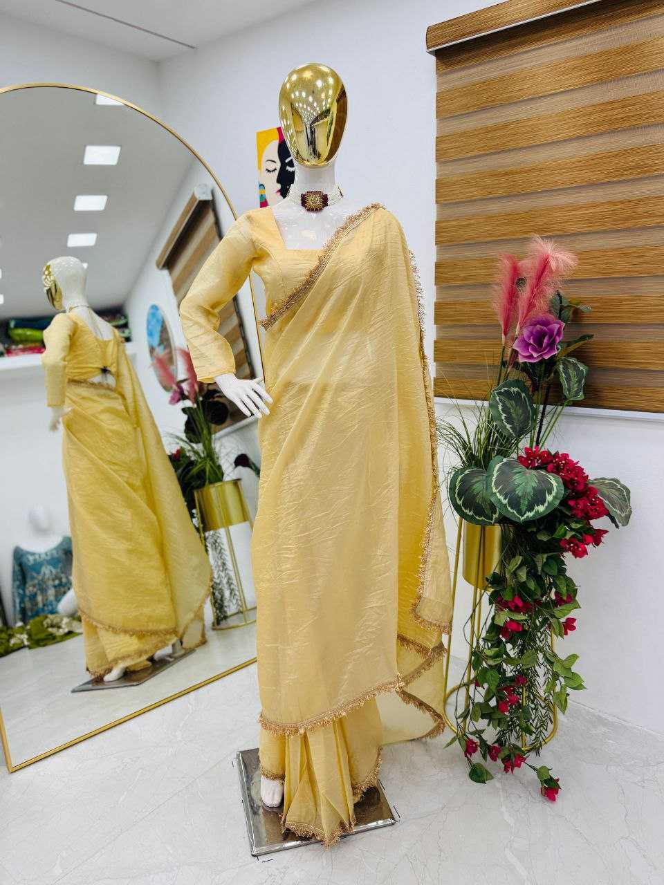 Ynf Gold Plated KESH158 10094 Sarees Wedding Collections Festive Collections Wholesale Designer Sarees Party Wear Sarees Sarees With Blouse Manufacturer