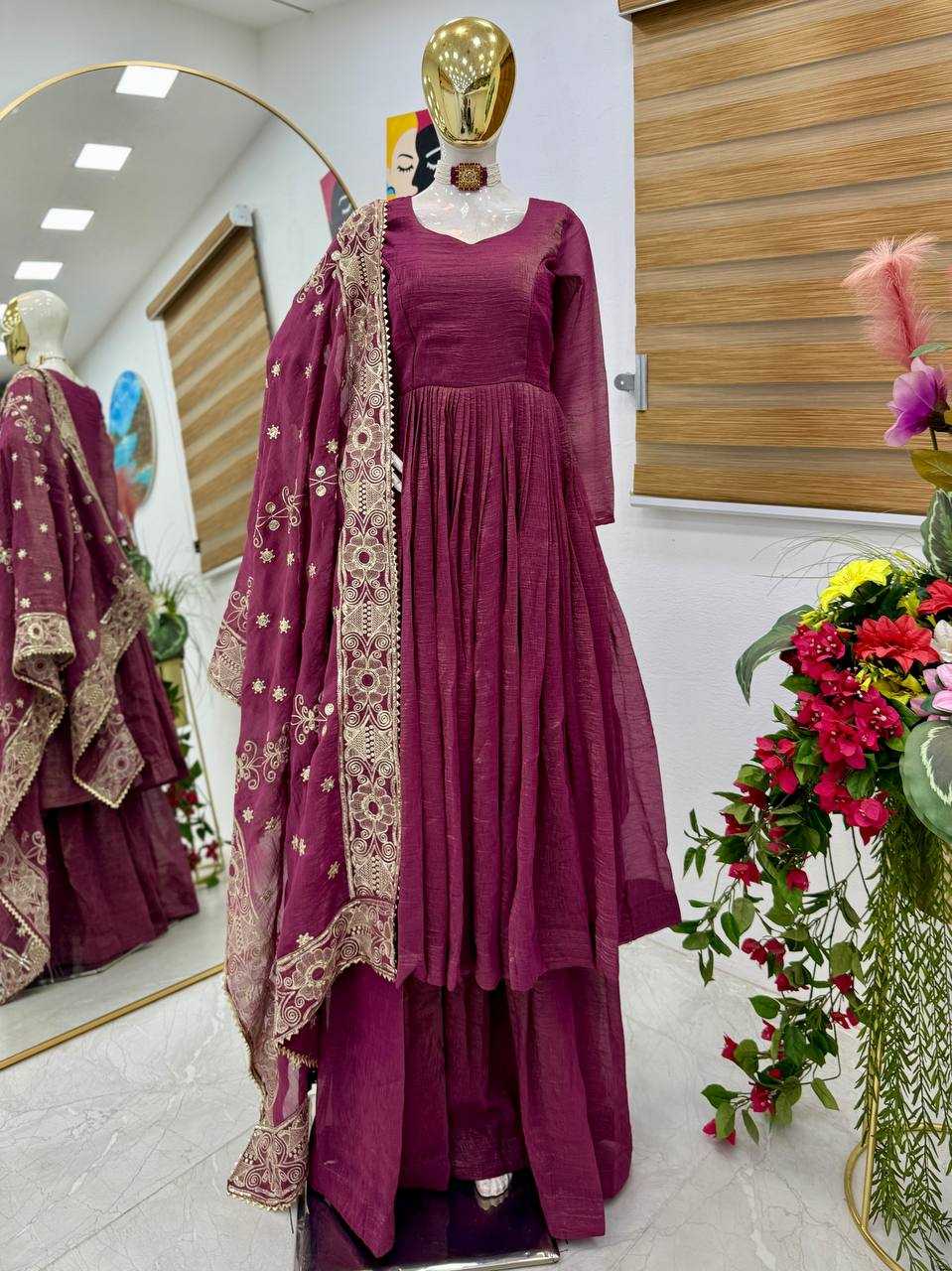 Ynf Gold Plated KESH158 RAKHI Suits & Dresses Wedding Collections Festive Collections Wholesale Sharara Salwar Suits Designer Suits Wedding Outfits Manufacturer
