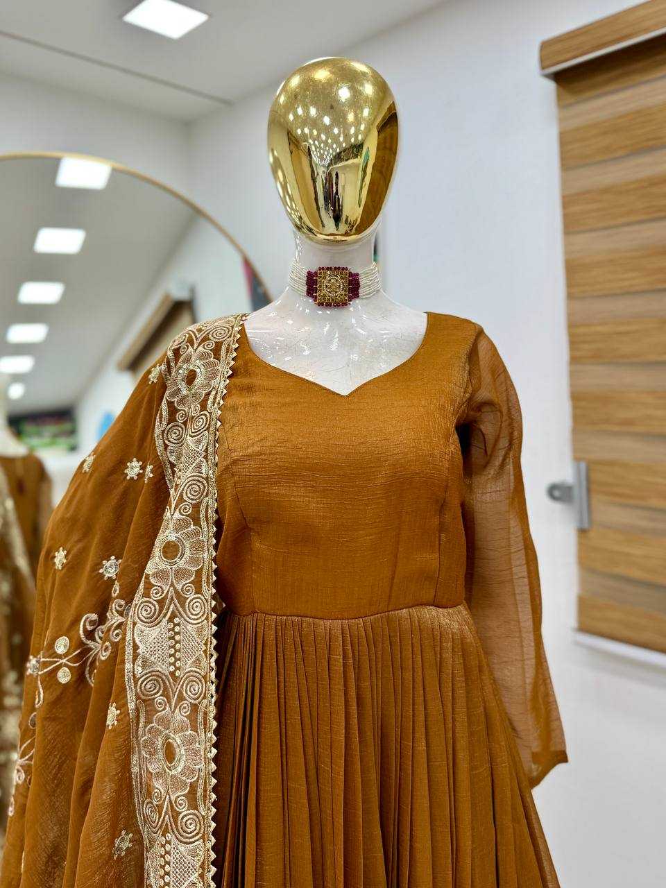 Ynf Gold Plated KESH158 RAKHI Suits & Dresses Wedding Collections Festive Collections Wholesale Sharara Salwar Suits Designer Suits Wedding Outfits Manufacturer
