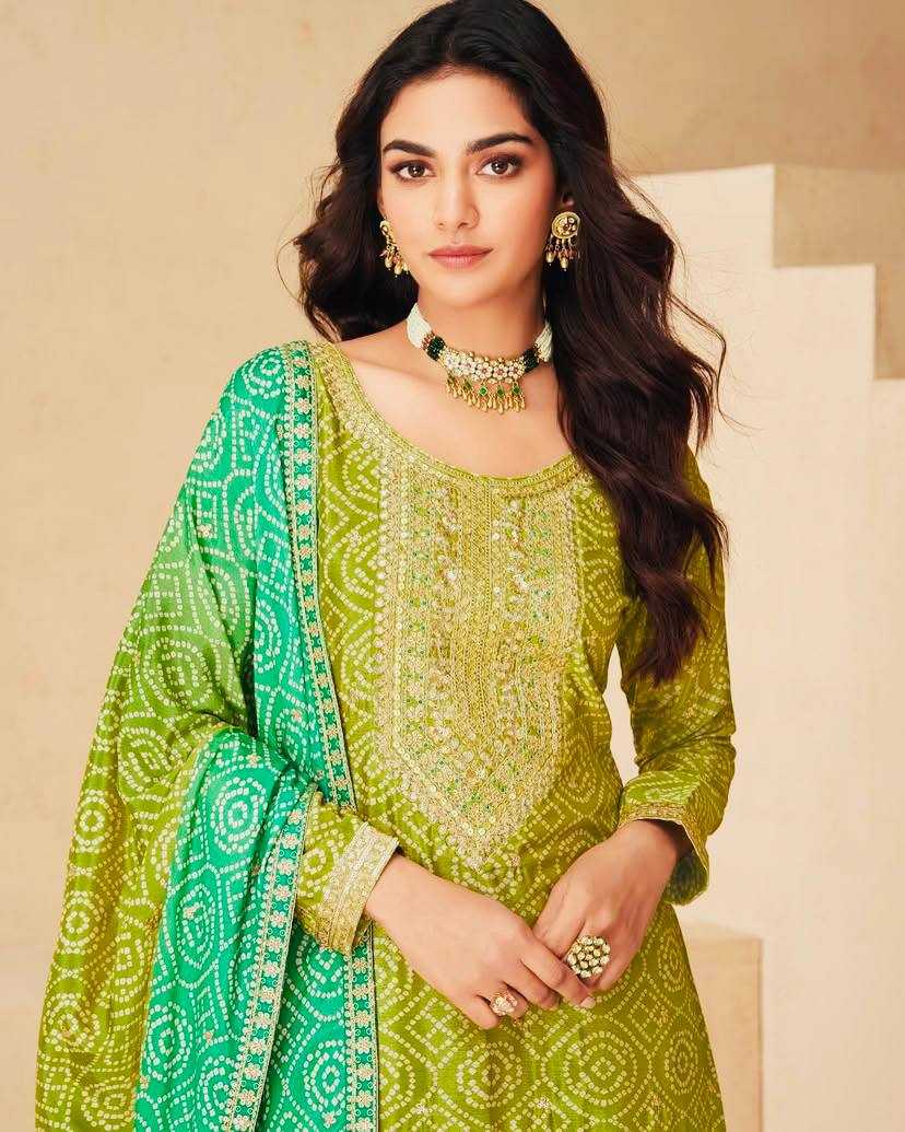 Ynf Heavy Chinnon Silk KESH158 9011 Suits & Dresses Wedding Collections Festive Collections Wholesale Sharara Salwar Suits Ladies Silk Suit Wedding Outfits Manufacturer