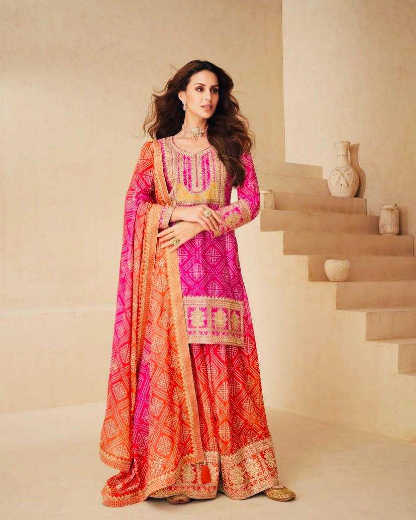 Ynf Heavy Chinnon Silk KESH158 9011 Suits & Dresses Wedding Collections Festive Collections Wholesale Sharara Salwar Suits Ladies Silk Suit Wedding Outfits Manufacturer