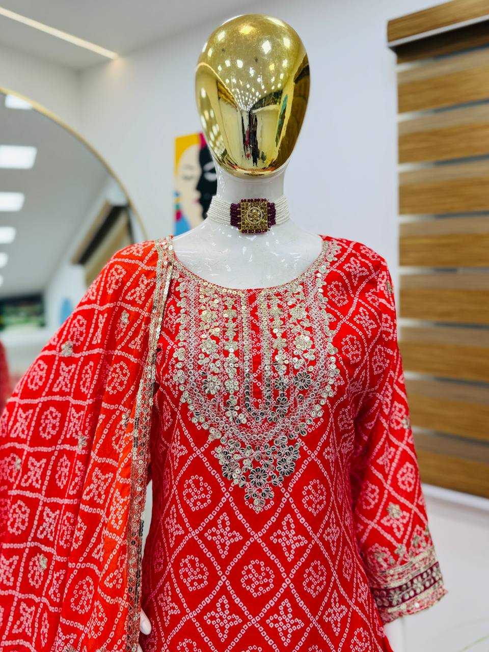 Ynf Heavy Chinnon Silk KESH158 9011 Suits & Dresses Wedding Collections Festive Collections Wholesale Sharara Salwar Suits Ladies Silk Suit Wedding Outfits Manufacturer