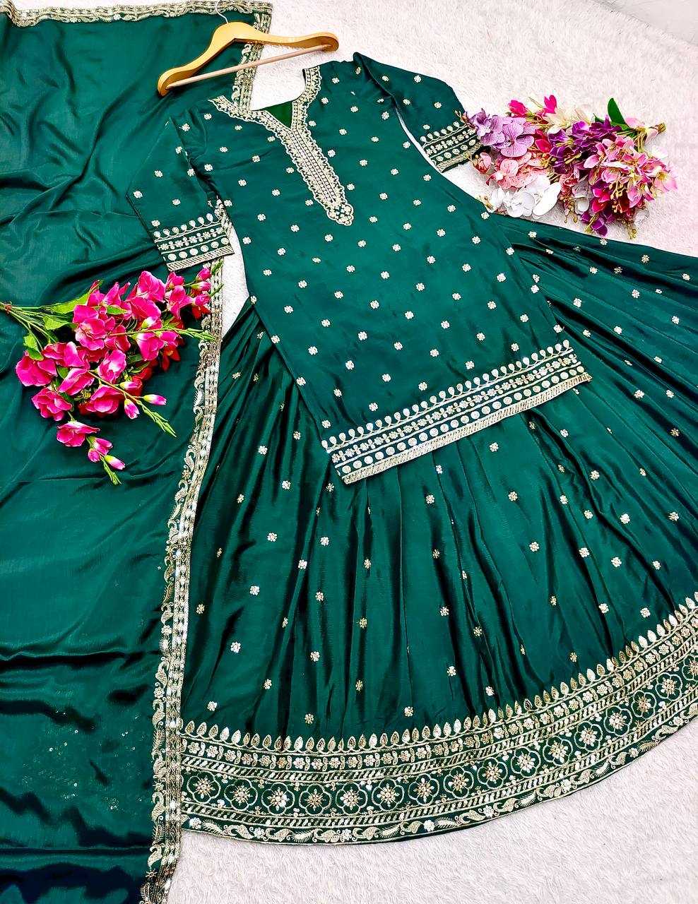 Ynf Heavy Chinnon Silk KESH506 106 Lehengas Wedding Collections Festive Collections Wholesale Silk Lehenga Embroidered Lehenga Lehenga With Dupatta Manufacturer
