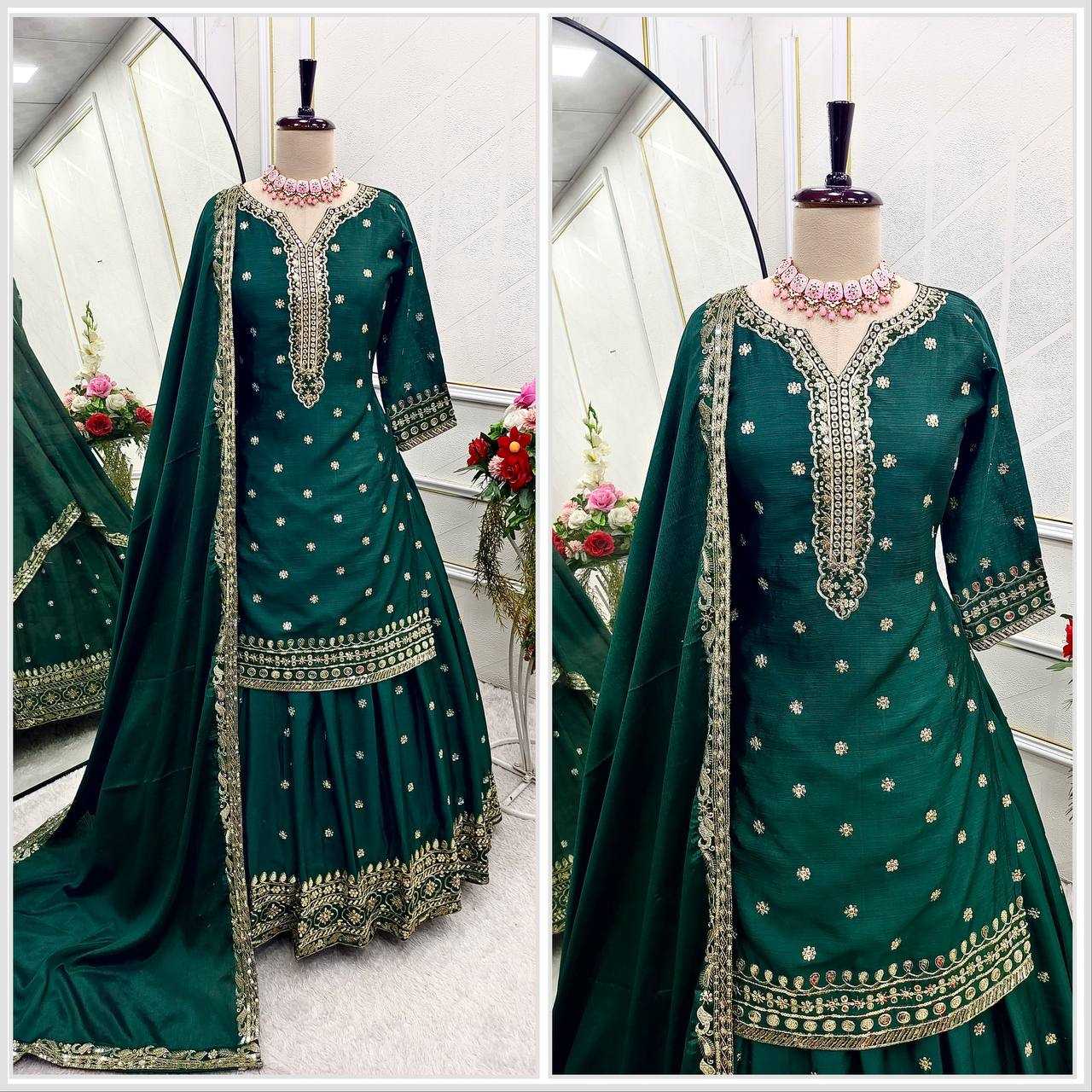 Ynf Heavy Chinnon Silk KESH506 106 Lehengas Wedding Collections Festive Collections Wholesale Silk Lehenga Embroidered Lehenga Lehenga With Dupatta Manufacturer