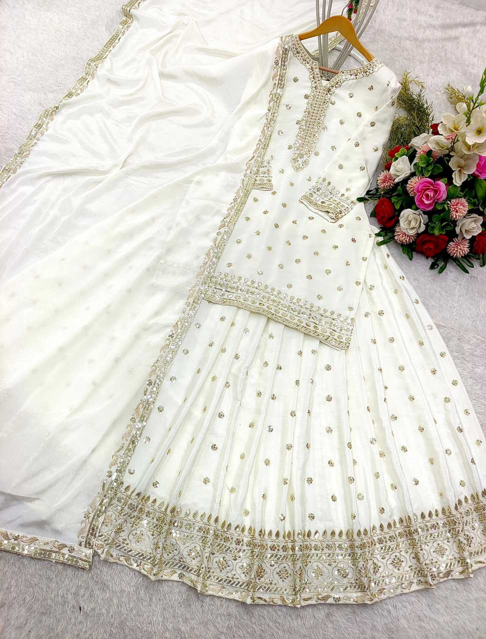 Ynf Heavy Chinnon Silk KESH506 106 Lehengas Wedding Collections Festive Collections Wholesale Silk Lehenga Embroidered Lehenga Lehenga With Dupatta Manufacturer