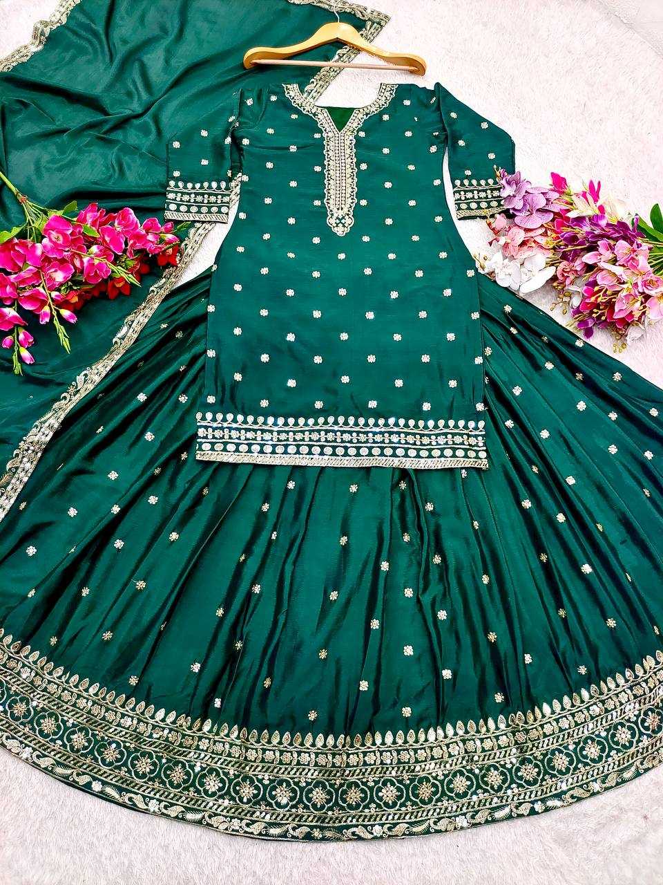 Ynf Heavy Chinnon Silk KESH506 106 Lehengas Wedding Collections Festive Collections Wholesale Silk Lehenga Embroidered Lehenga Lehenga With Dupatta Manufacturer