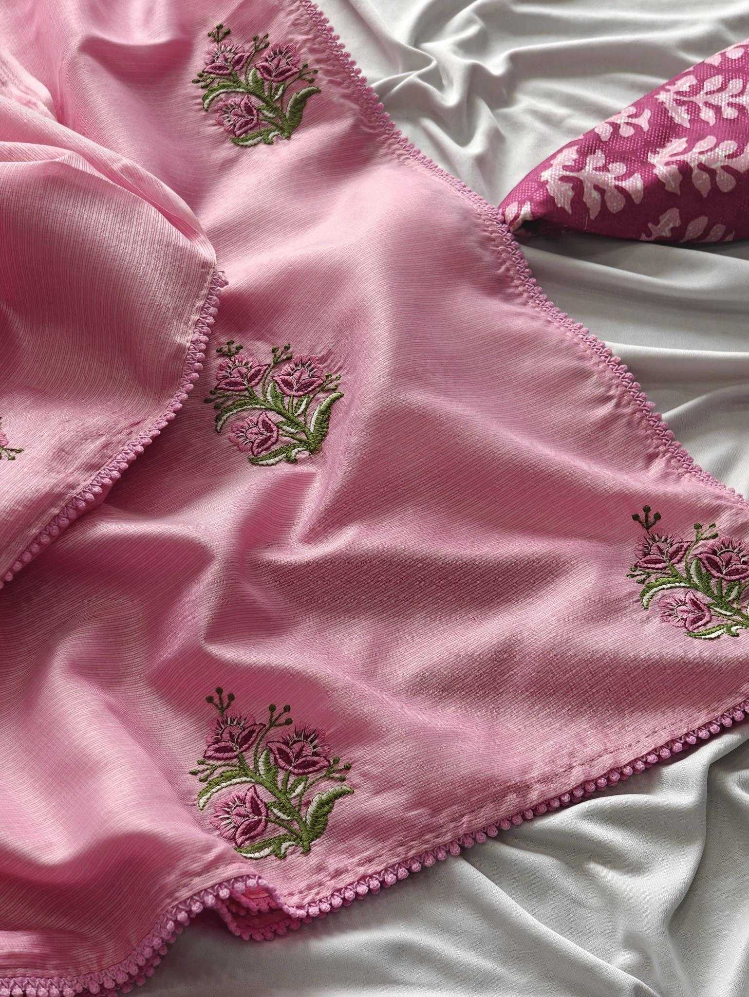 Ynf Heavy Kota KESH249 Shruti Sarees Wedding Collections Wholesale Embroidered Sarees Kota Doria Sarees Pink Sarees Manufacturer