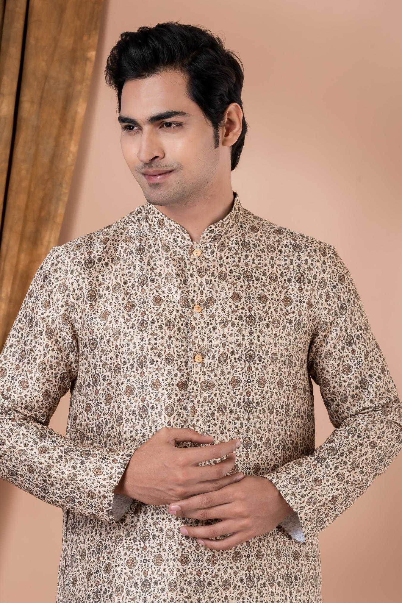 Ynf Heavy Maslin Cotton RIN223 3365B Mens Wear Wholesale Mens Kurtas Mens Kurta Pyjama Men Wedding kurta Manufacturer