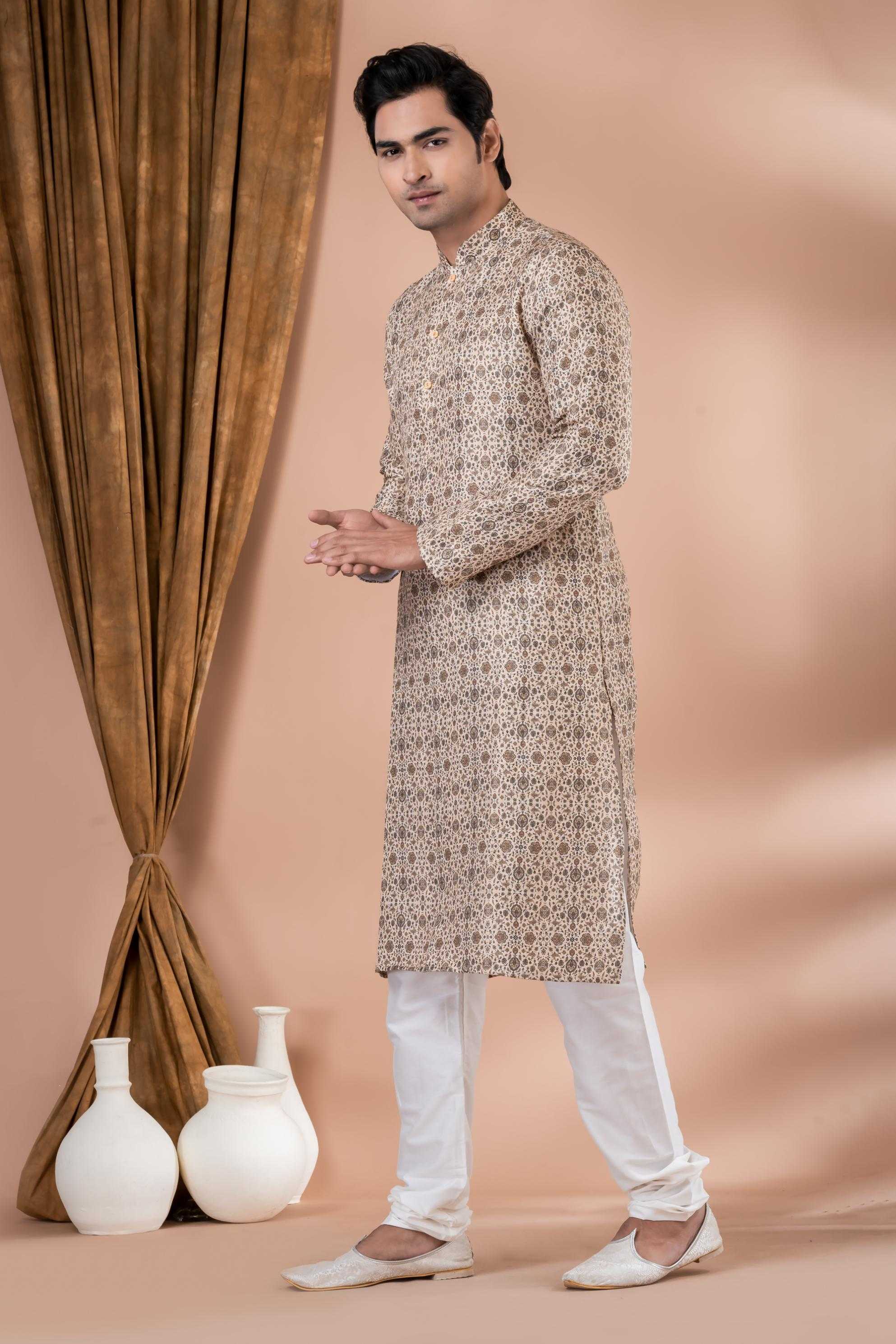 Ynf Heavy Maslin Cotton RIN223 3365C Mens Wear Wholesale Mens Kurtas Mens Kurta Pyjama Men Wedding kurta Manufacturer