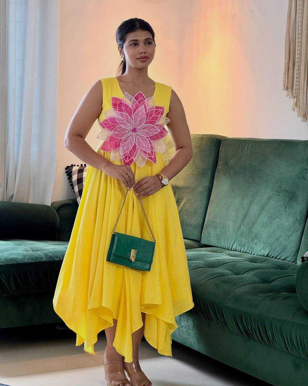 Ynf Heavy Parampara KESH496 519 Kurti Wholesale Sleeveless Kurtis Ruffle Kurtis Manufacturer