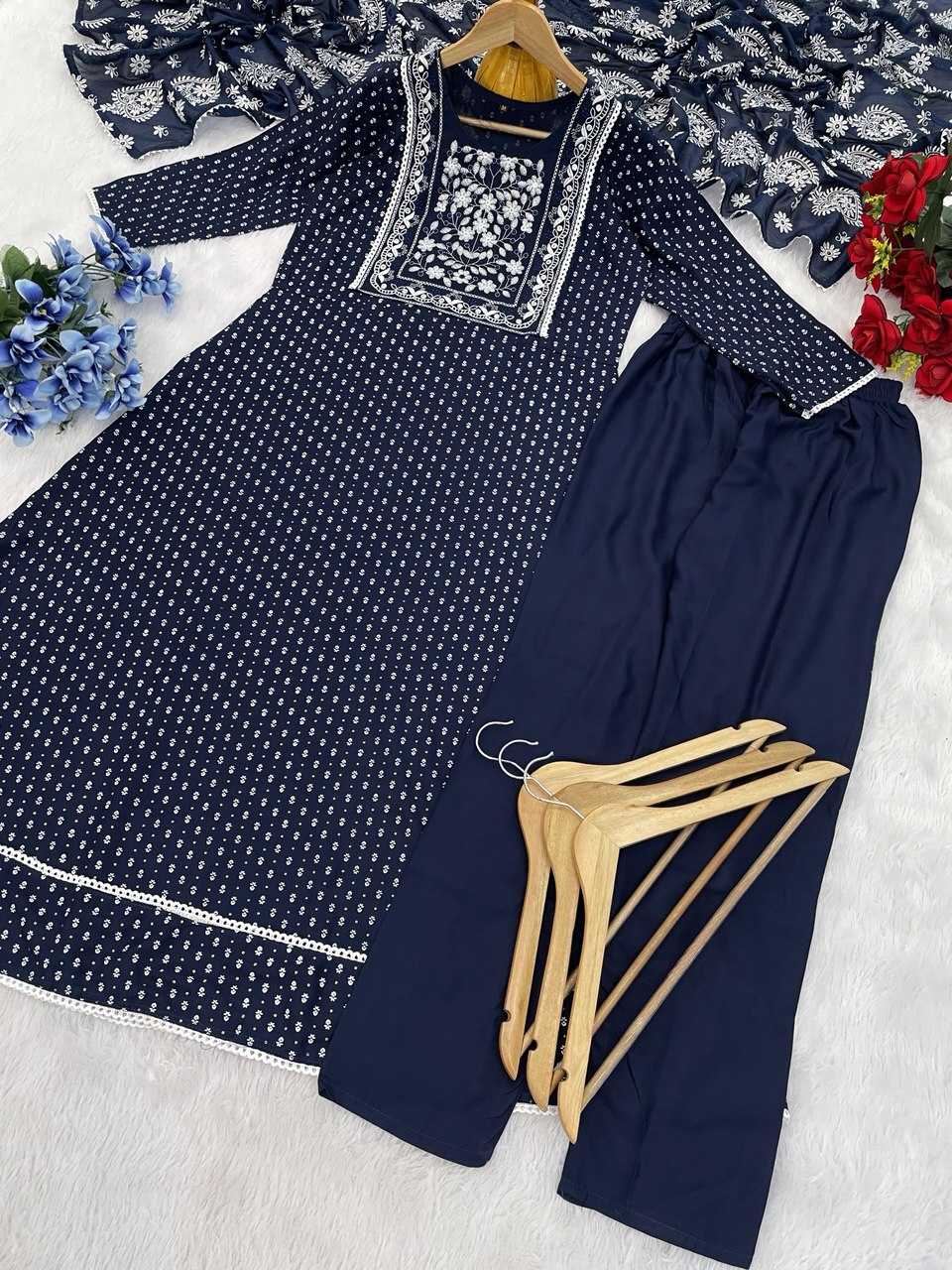 Ynf Heavy Rayon KESH510 1105 Suits & Dresses Plus Size Collections Wholesale Embroidery Suits Party wear suits Manufacturer