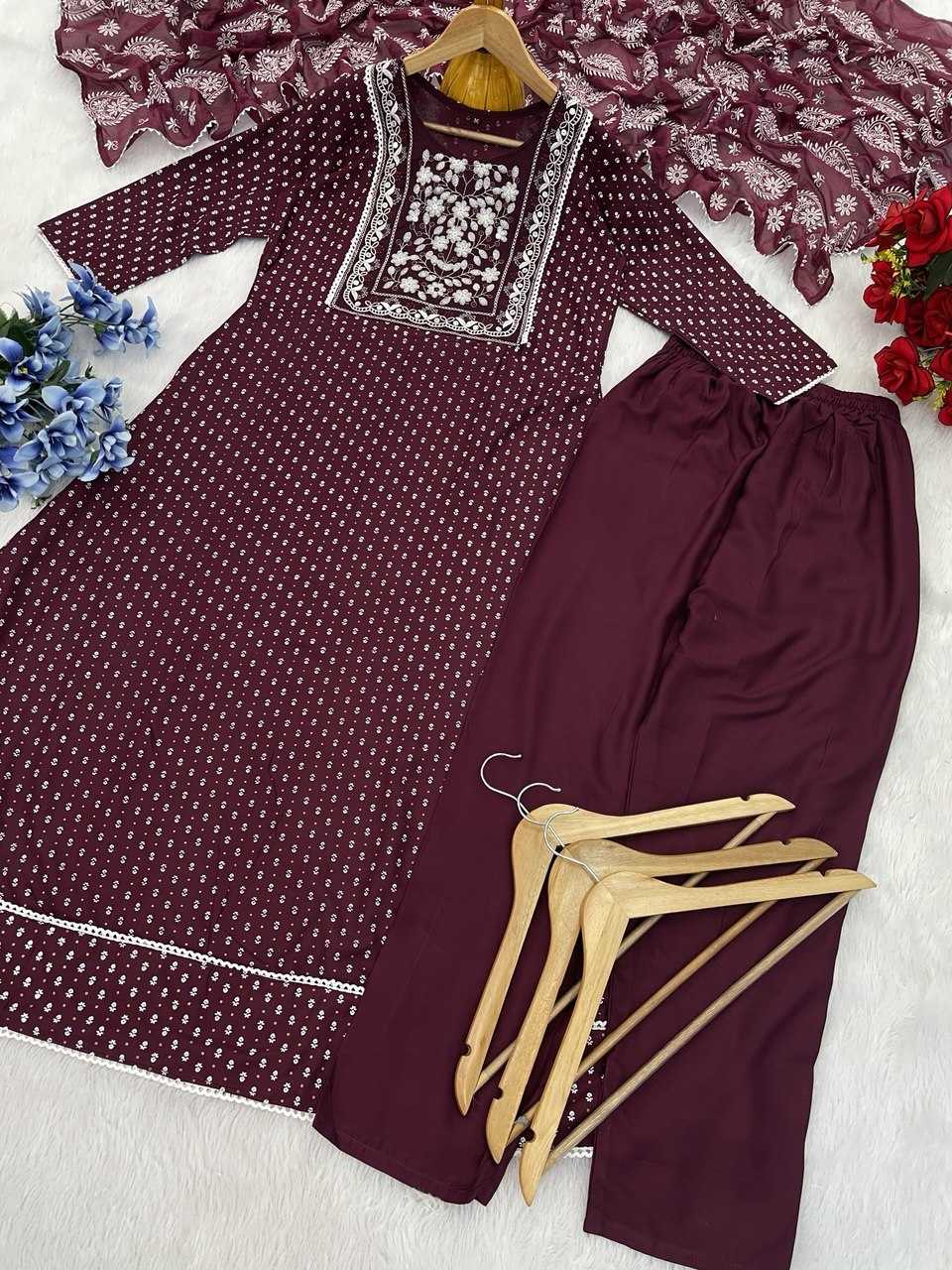 Ynf Heavy Rayon KESH510 1105 Suits & Dresses Plus Size Collections Wholesale Embroidery Suits Party wear suits Manufacturer