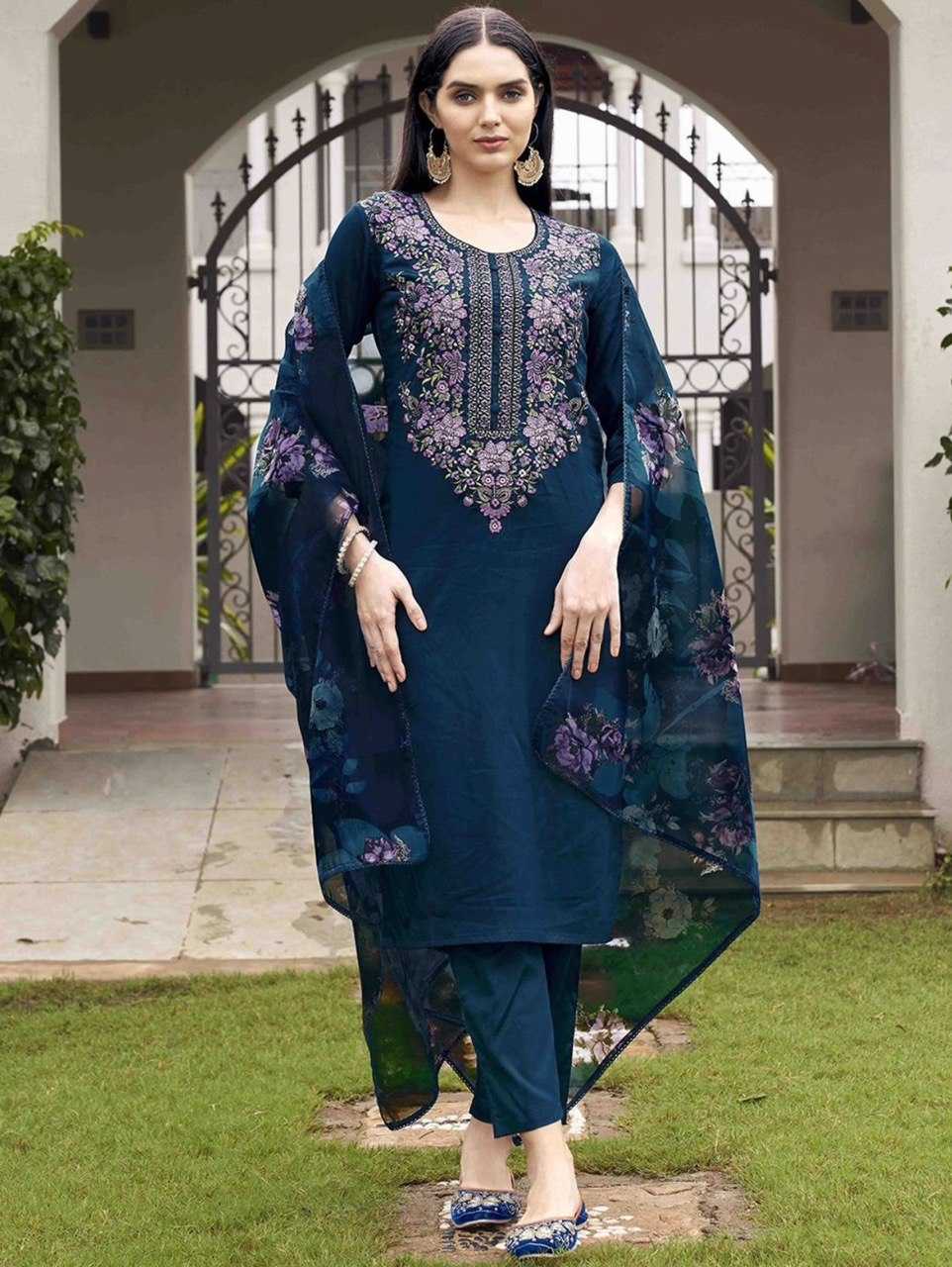 Ynf Heavy Rayon KESH510 1120 Suits & Dresses Plus Size Collections Wholesale Embroidery Suits Party Wear Dresses Manufacturer