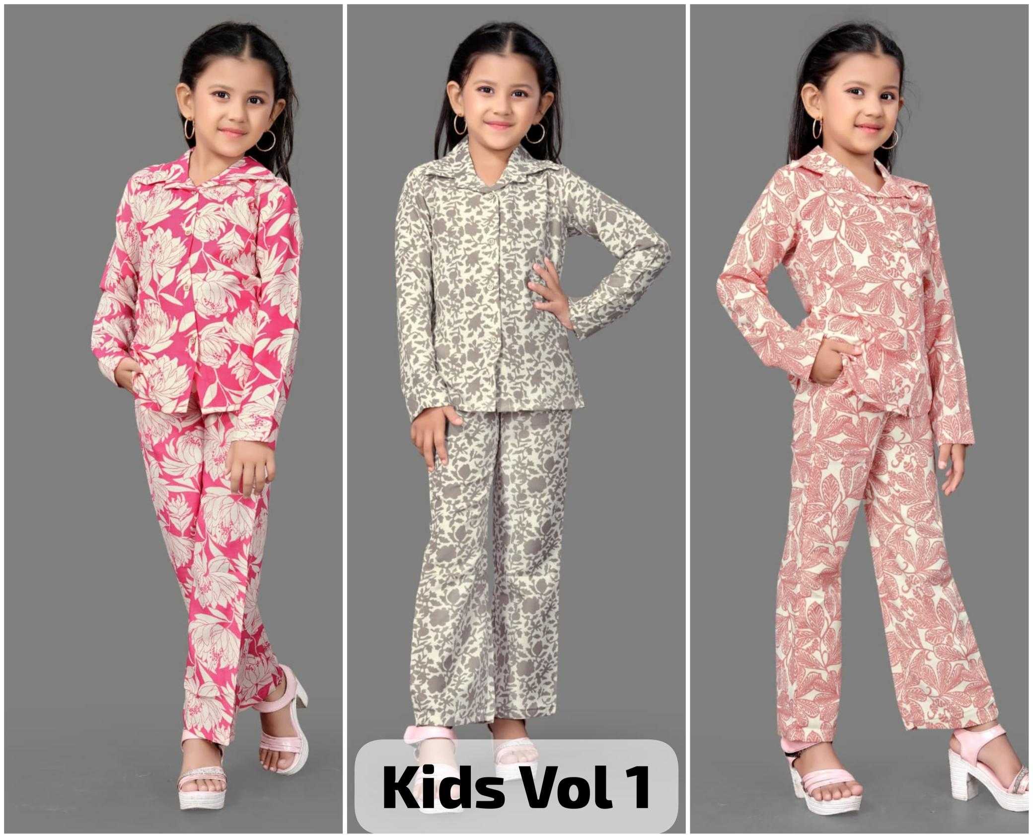 Ynf Heavy Rayon RIN190 Kids Vol 1 Setwise Collections Wholesale Night Wear Catalogs Manufacturer