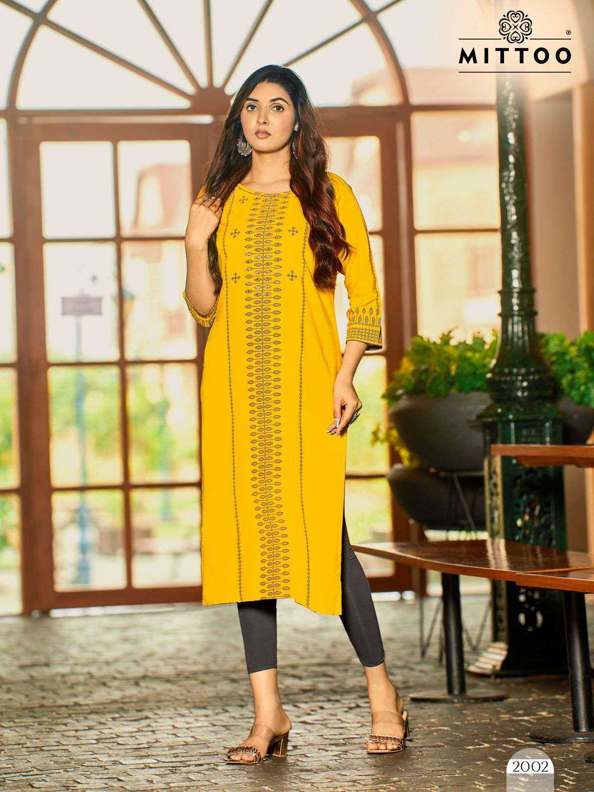Ynf Heavy Rayon RIN190 MITTOO-Saayra Setwise Collections Wholesale Kurtis Catalogs Manufacturer