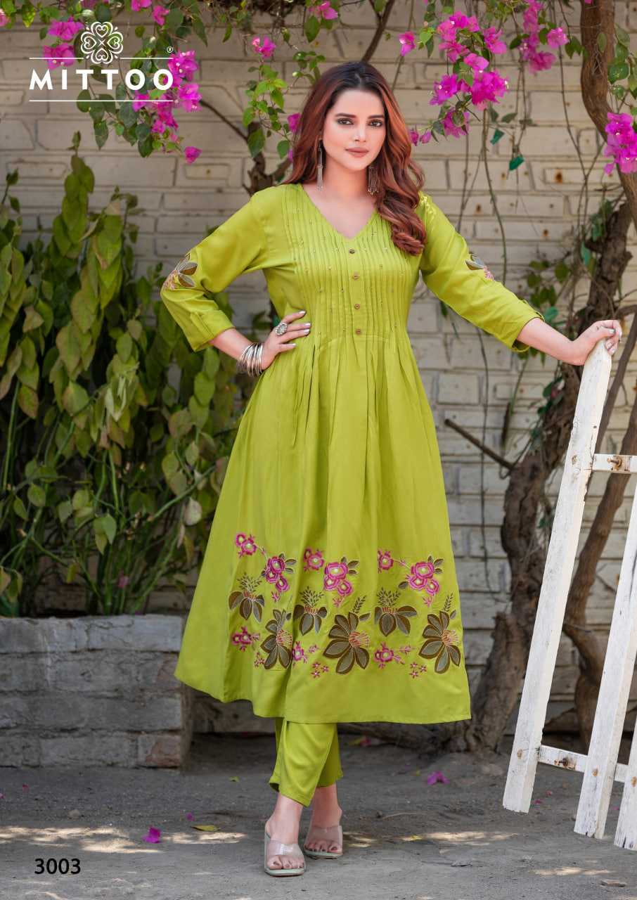 Ynf Heavy Rayon RIN190 MITTOO Tanvika Setwise Collections Wholesale Gowns Catalogs Manufacturer