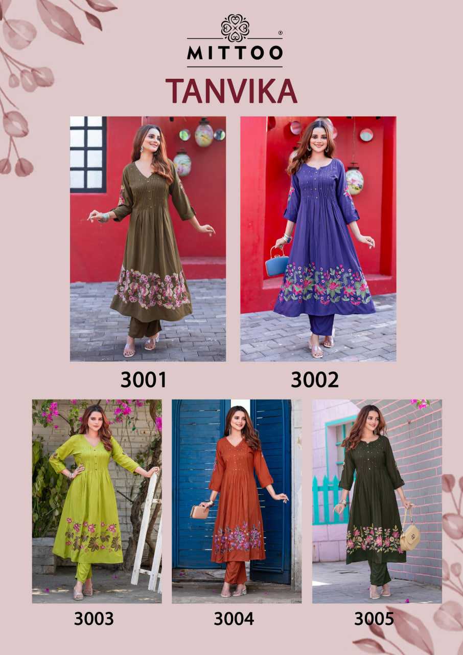 Ynf Heavy Rayon RIN190 MITTOO Tanvika Setwise Collections Wholesale Gowns Catalogs Manufacturer