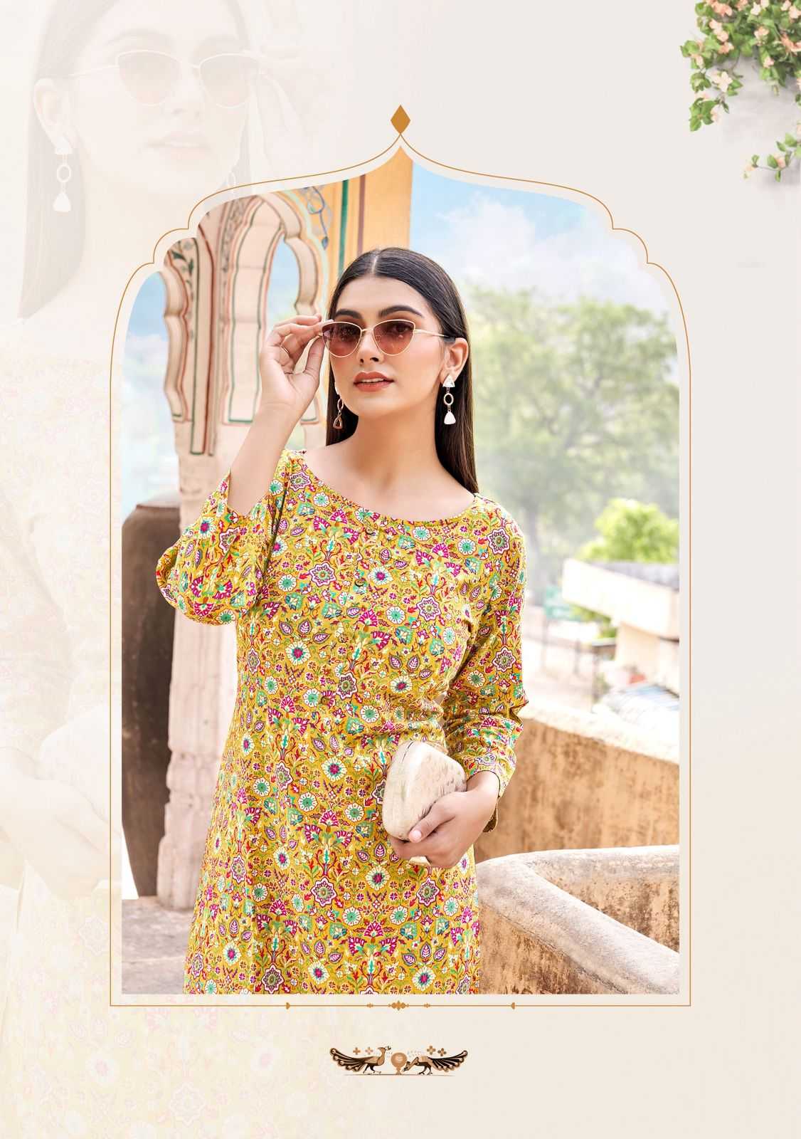 Ynf Heavy Rayon RIN190 Setwise Collections Wholesale Kurtis Catalogs Manufacturer