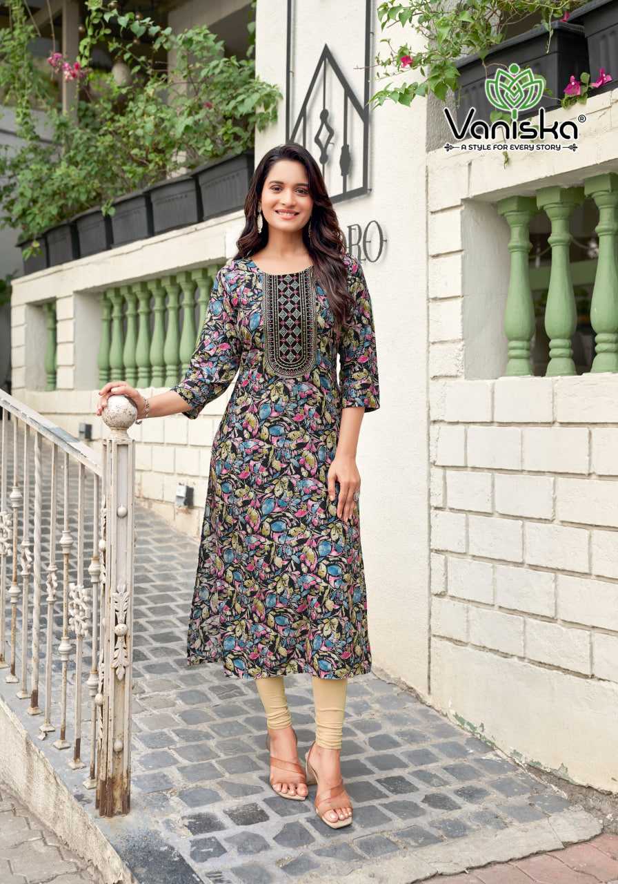 Ynf Heavy Rayon RIN190 VANISKA Charming Vol-2 Setwise Collections Wholesale Kurtis Catalogs Manufacturer