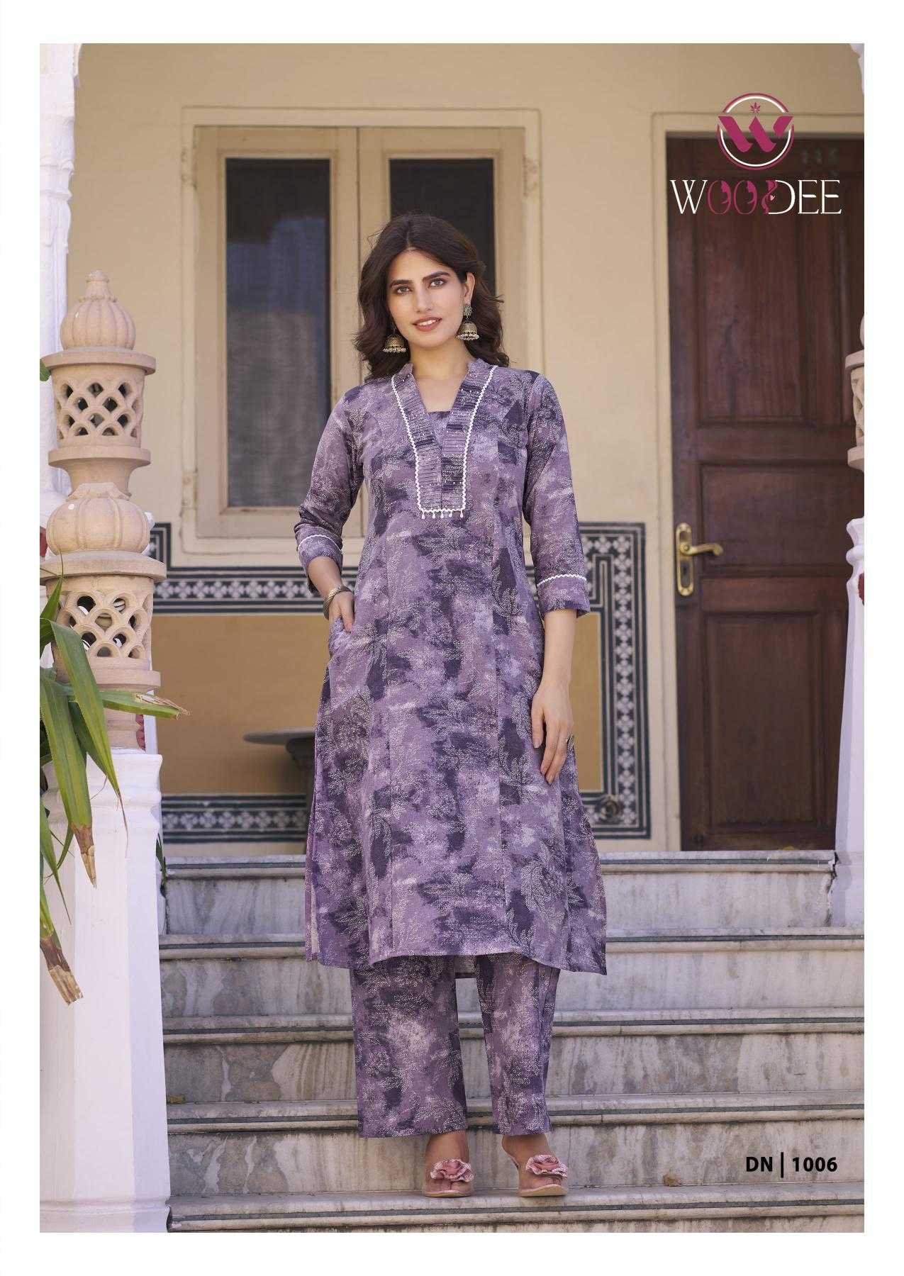 Ynf Heavy Rayon RIN190 WOODEE-ANERI Setwise Collections Wholesale Kurtis Catalogs Manufacturer