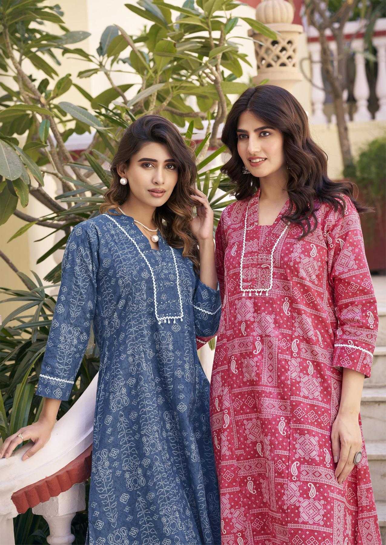 Ynf Heavy Rayon RIN190 WOODEE-ANERI Setwise Collections Wholesale Kurtis Catalogs Manufacturer