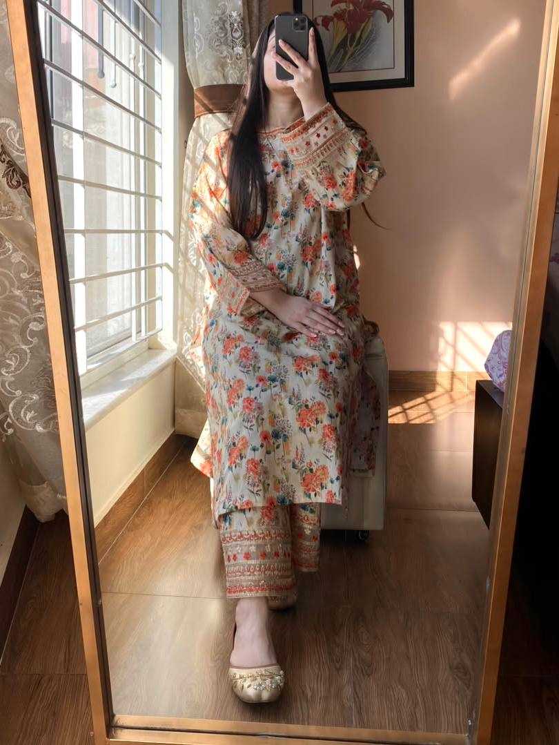 Ynf Heavy Roman Silk KESH141 1117 Suits & Dresses Wedding Collections Festive Collections Wholesale Printed Suits Palazzo Suit Ladies Silk Suit Manufacturer
