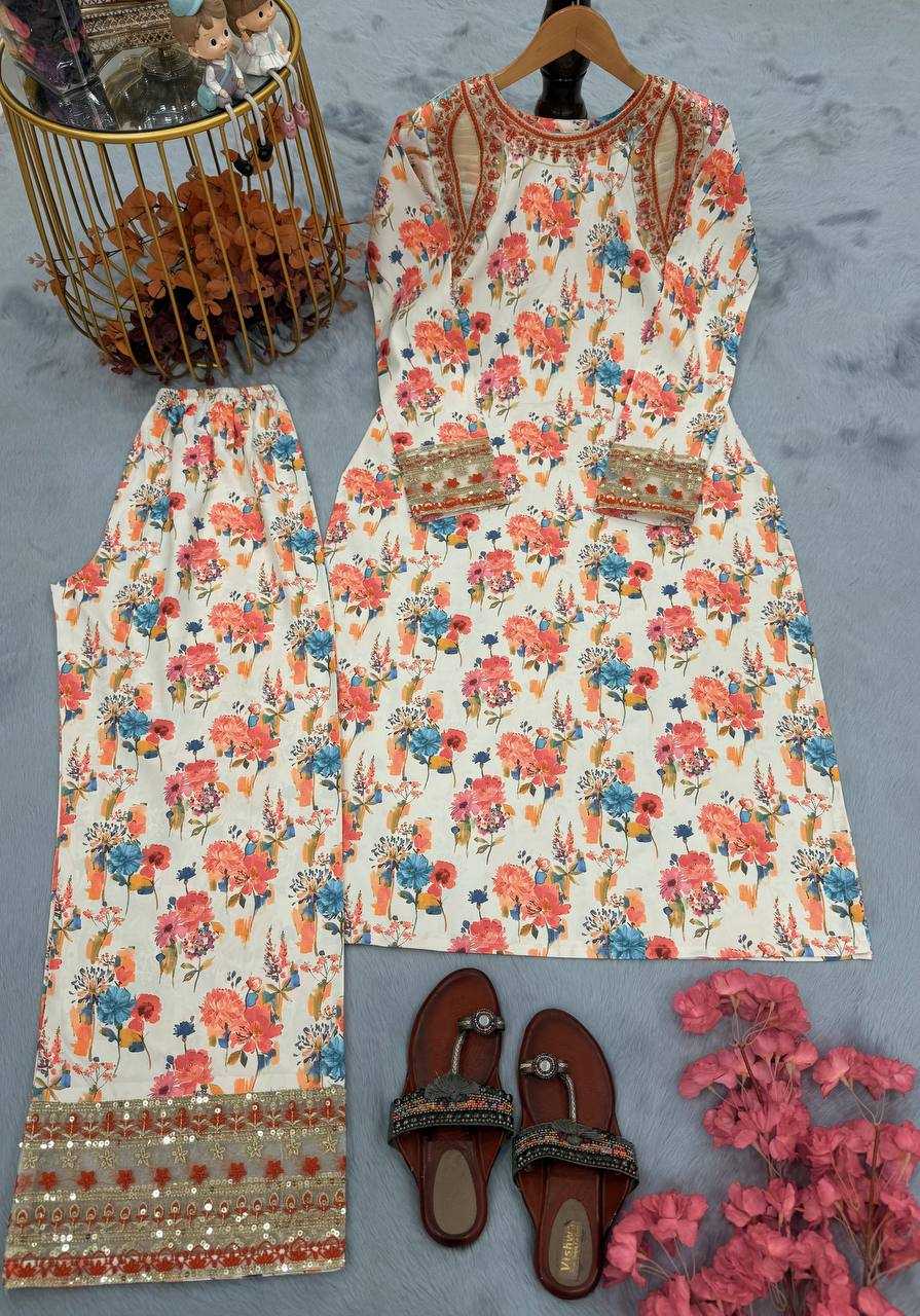 Ynf Heavy Roman Silk KESH141 1117 Suits & Dresses Wedding Collections Festive Collections Wholesale Printed Suits Palazzo Suit Ladies Silk Suit Manufacturer