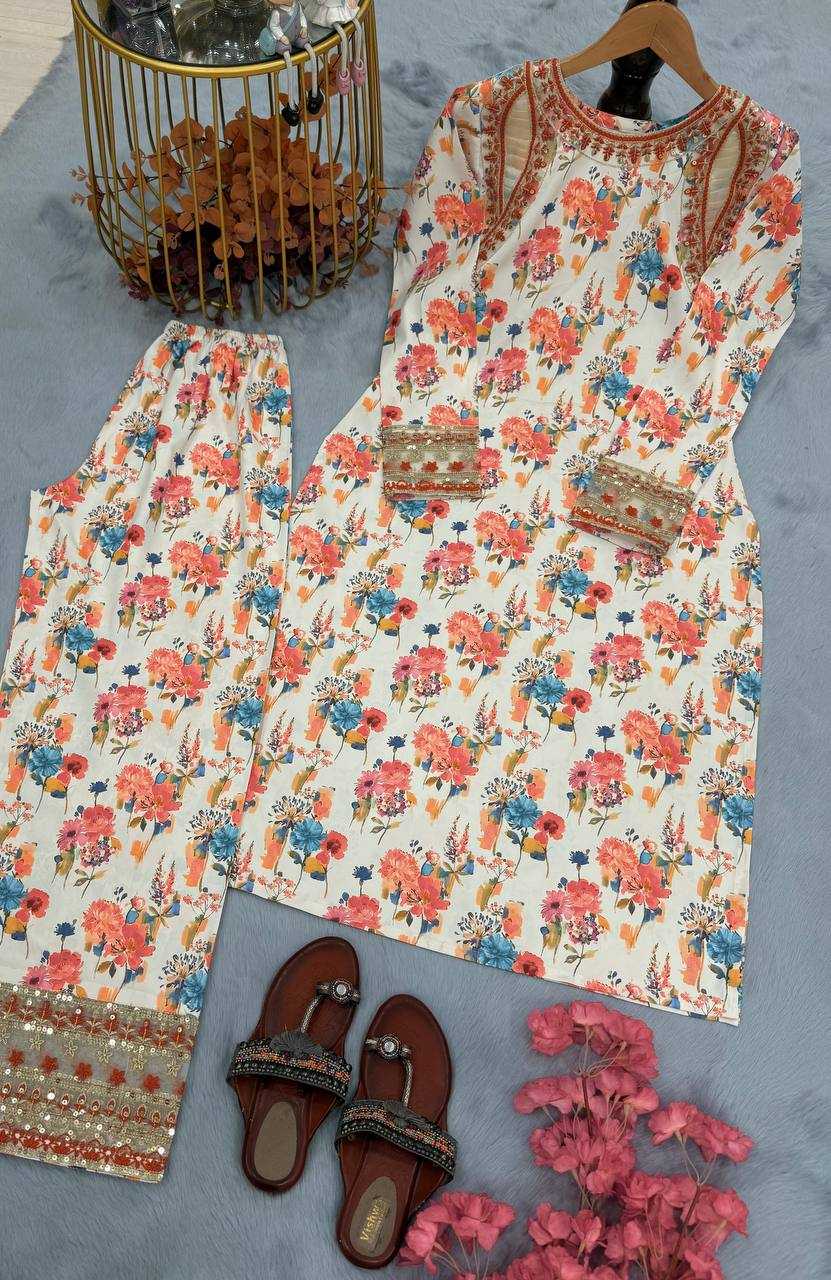 Ynf Heavy Roman Silk KESH141 1117 Suits & Dresses Wedding Collections Festive Collections Wholesale Printed Suits Palazzo Suit Ladies Silk Suit Manufacturer