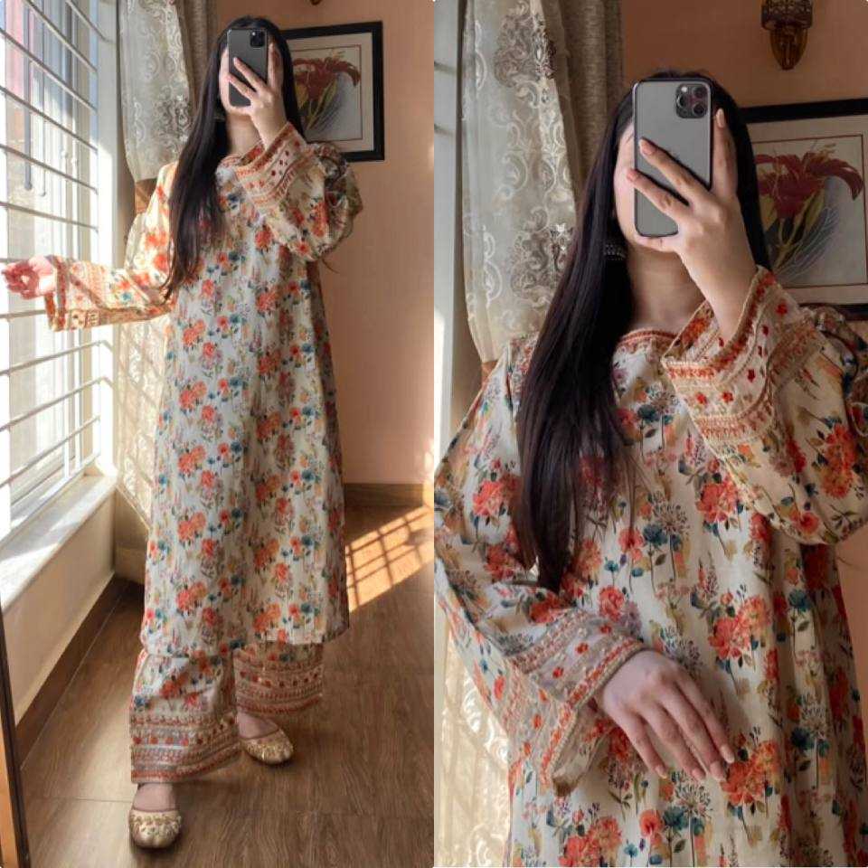 Ynf Heavy Roman Silk KESH141 1117 Suits & Dresses Wedding Collections Festive Collections Wholesale Printed Suits Palazzo Suit Ladies Silk Suit Manufacturer