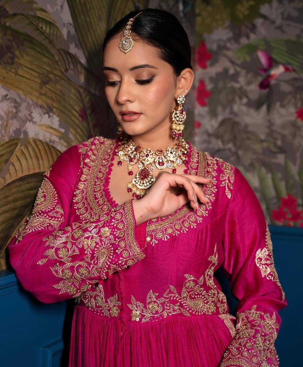 Ynf Heavy Roman Silk KESH158 10097 Suits & Dresses Wedding Collections Festive Collections Wholesale Embroidery Suits Ladies Silk Suit Designer Suits Manufacturer