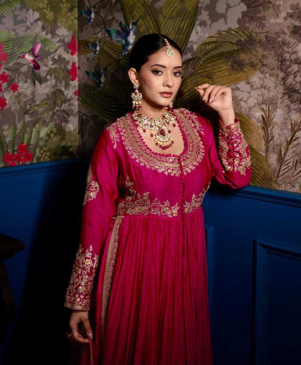 Ynf Heavy Roman Silk KESH158 10097 Suits & Dresses Wedding Collections Festive Collections Wholesale Embroidery Suits Ladies Silk Suit Designer Suits Manufacturer