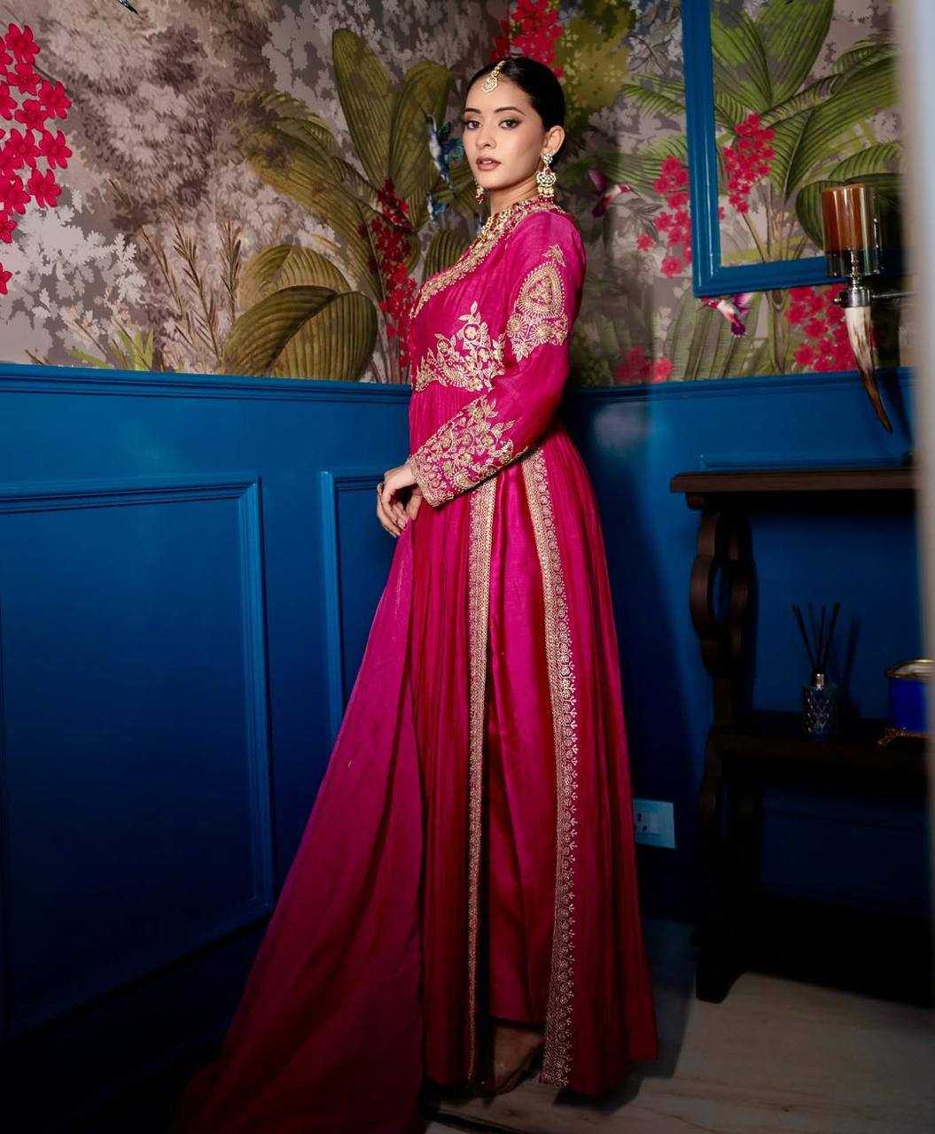 Ynf Heavy Roman Silk KESH158 10097 Suits & Dresses Wedding Collections Festive Collections Wholesale Embroidery Suits Ladies Silk Suit Designer Suits Manufacturer