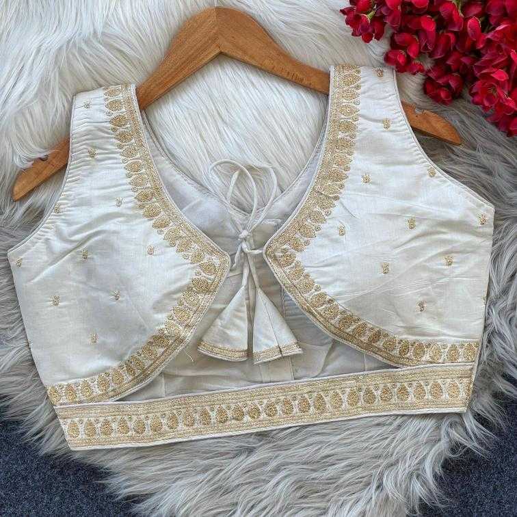 Ynf Heavy Roman Silk KESH426 1055 Readymade Blouses Wholesale Blouse Embroidered Blouses Silk Blouse Manufacturer