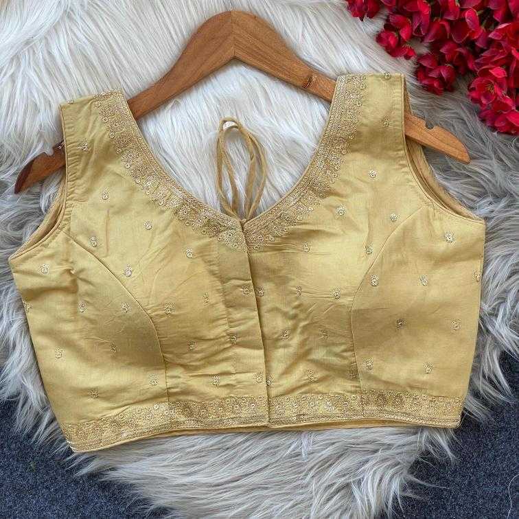 Ynf Heavy Roman Silk KESH426 1055 Readymade Blouses Wholesale Blouse Embroidered Blouses Silk Blouse Manufacturer