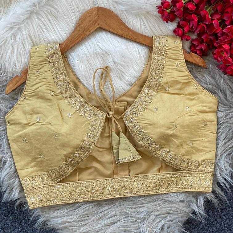 Ynf Heavy Roman Silk KESH426 1055 Readymade Blouses Wholesale Blouse Embroidered Blouses Silk Blouse Manufacturer