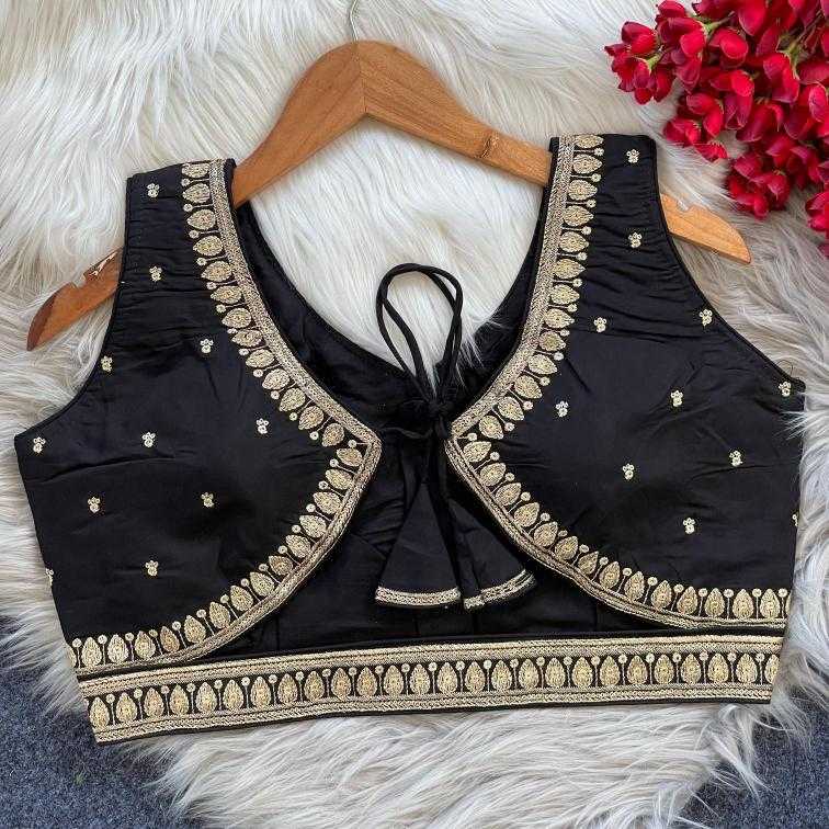 Ynf Heavy Roman Silk KESH426 1055 Readymade Blouses Wholesale Blouse Embroidered Blouses Silk Blouse Manufacturer