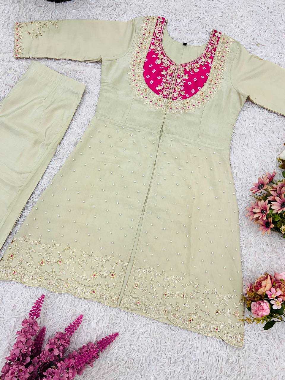 Ynf Heavy Roman Silk KESH499 5277 Western Wears Wholesale Co-ord Set Manufacturer