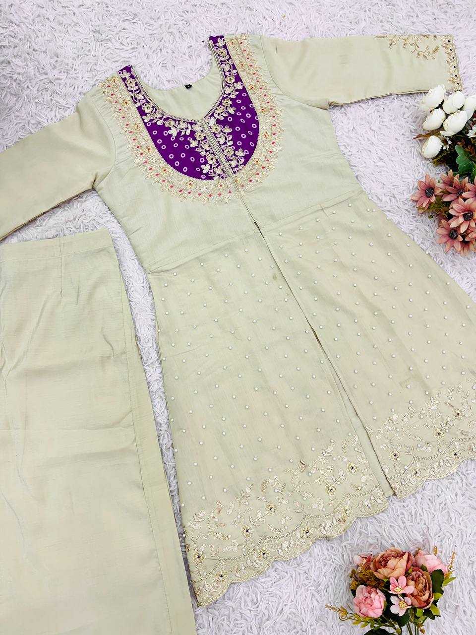 Ynf Heavy Roman Silk KESH499 5277 Western Wears Wholesale Co-ord Set Manufacturer