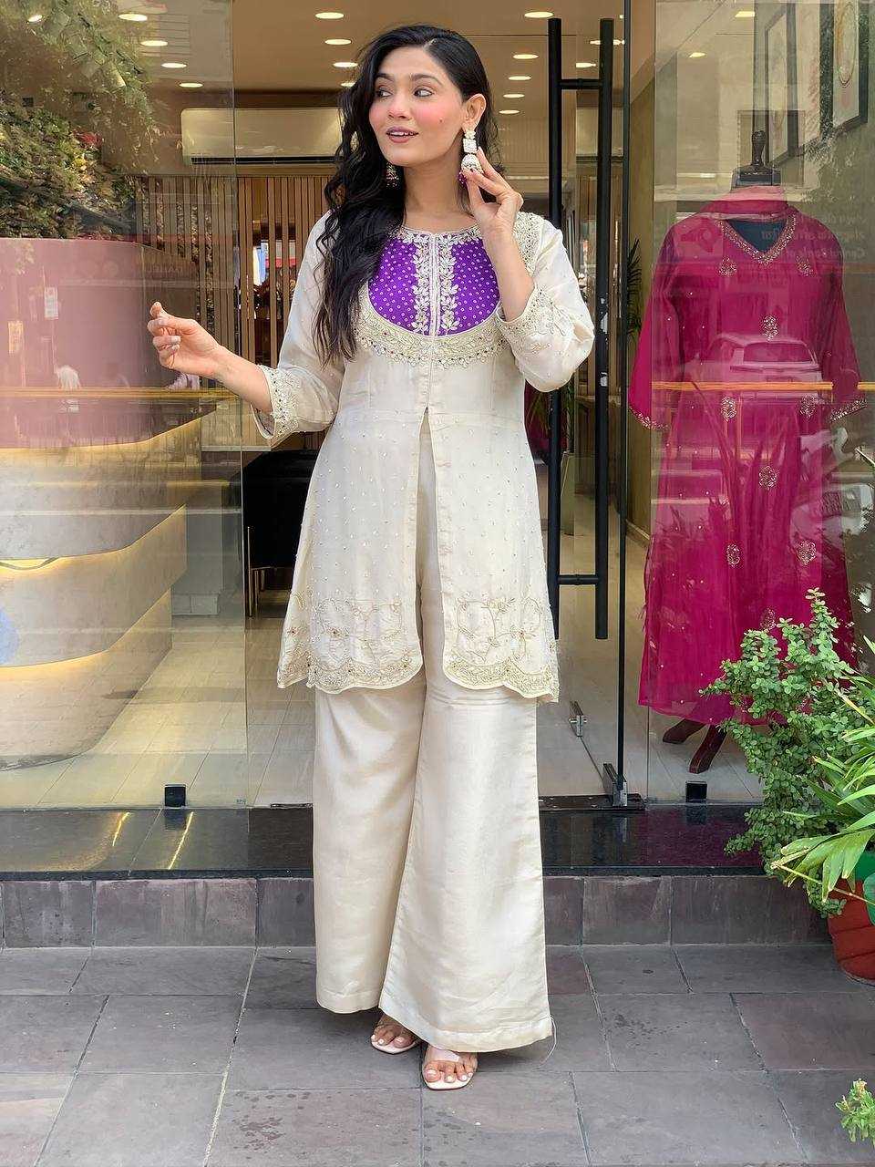 Ynf Heavy Roman Silk KESH499 5277 Western Wears Wholesale Co-ord Set Manufacturer